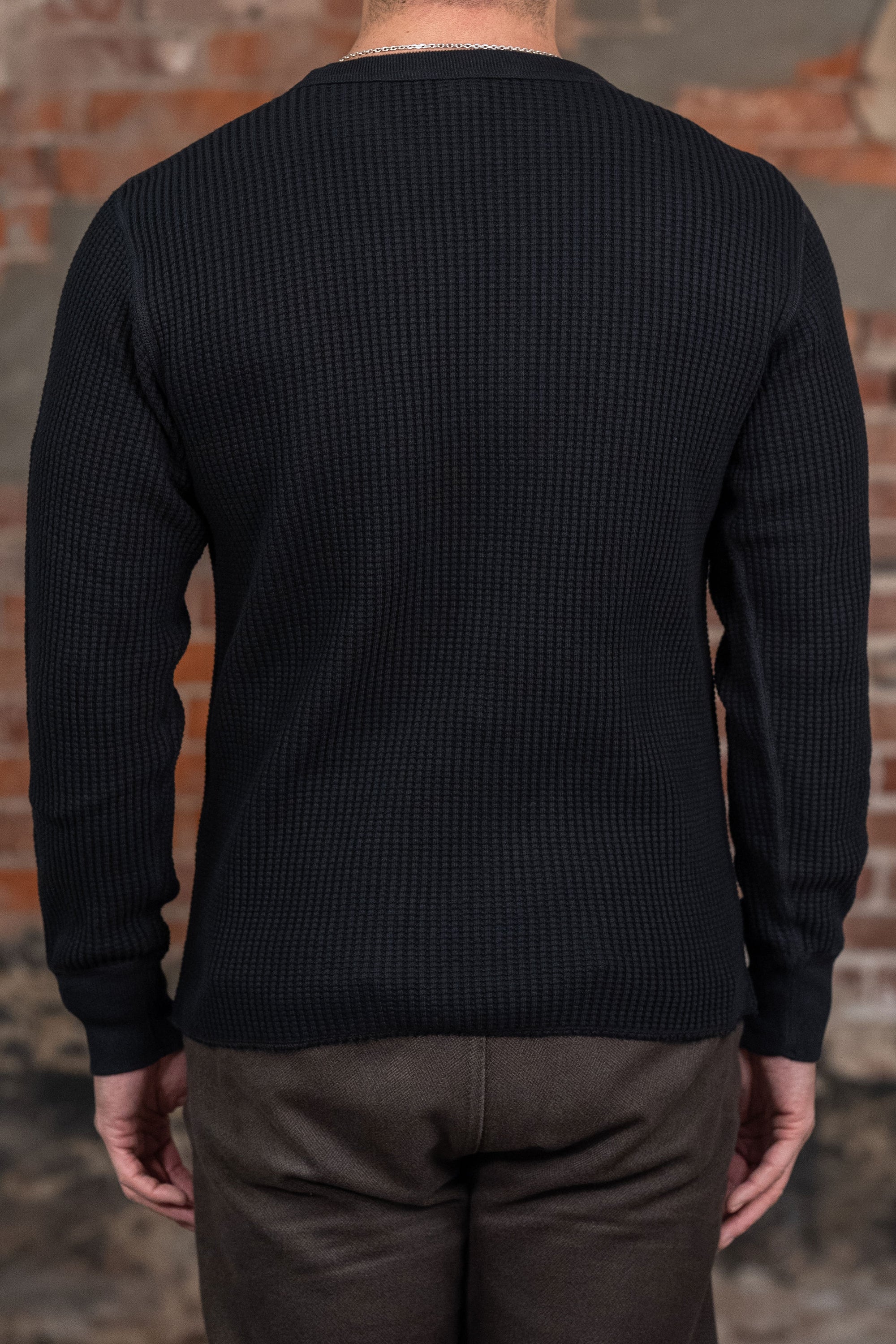 UES Big Waffle T-Shirt - Black