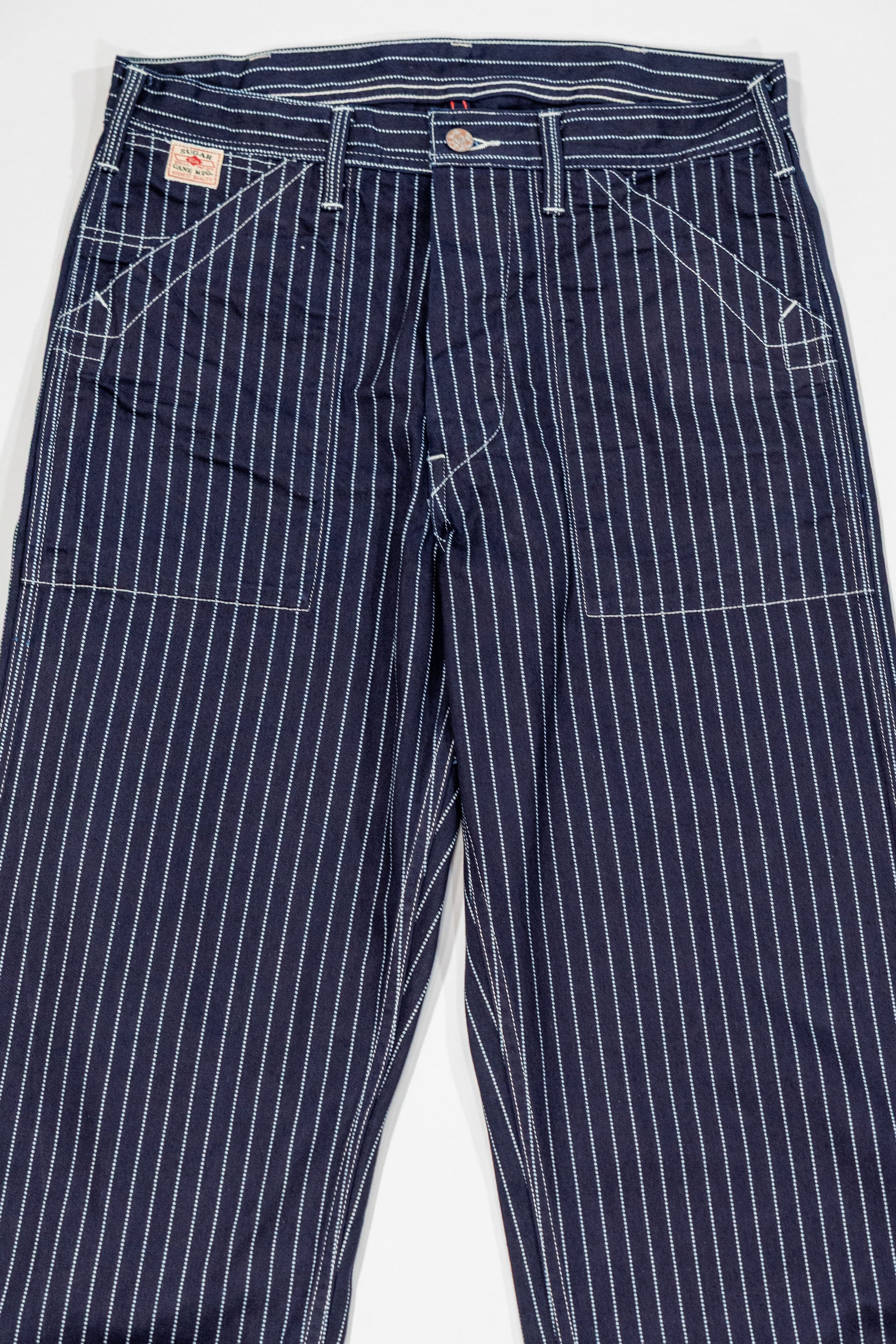 Sugar Cane Engineer Pant - 9oz Wabash Stripe
