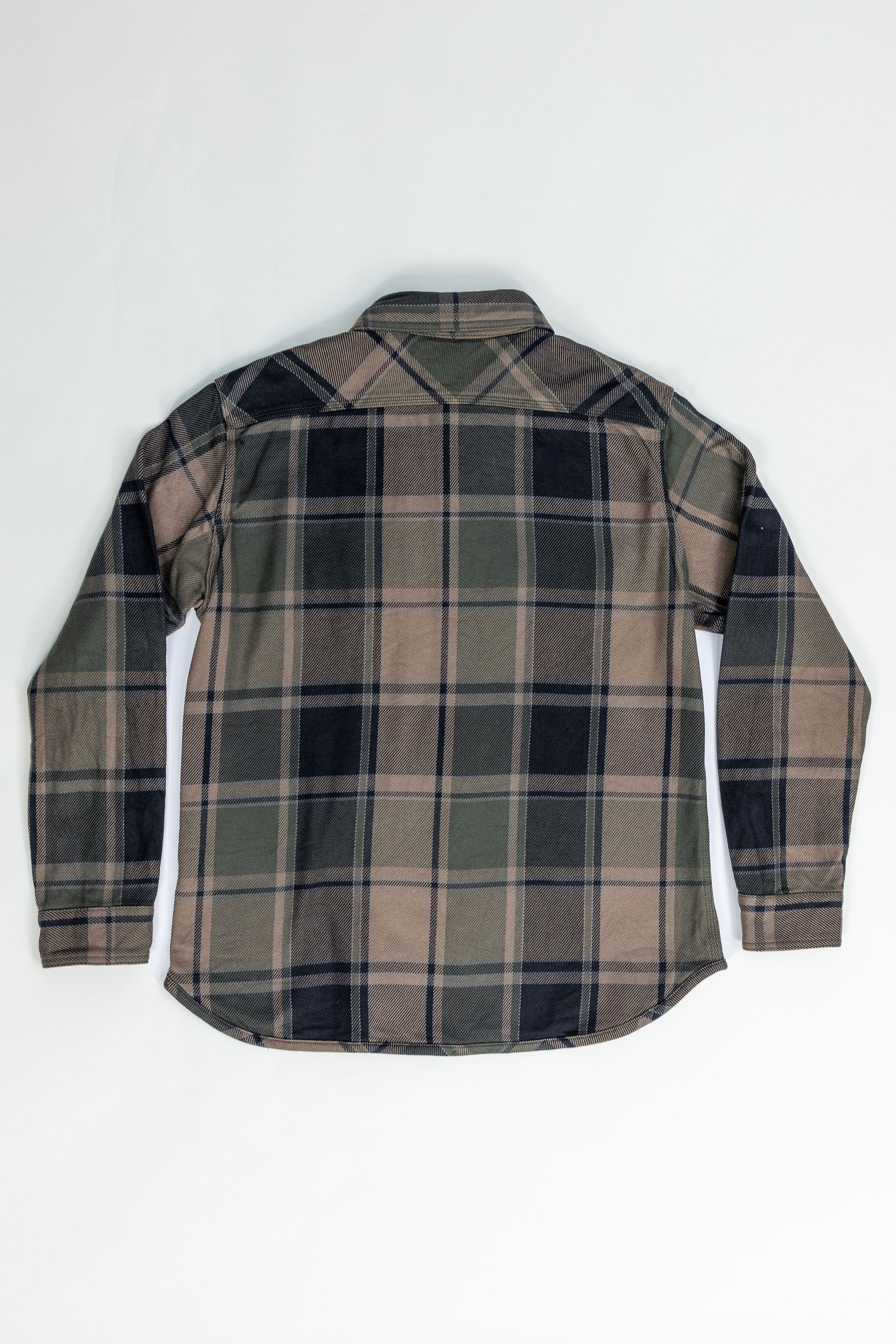 UES 502451 Extra Heavy Flannel Shirt - Olive