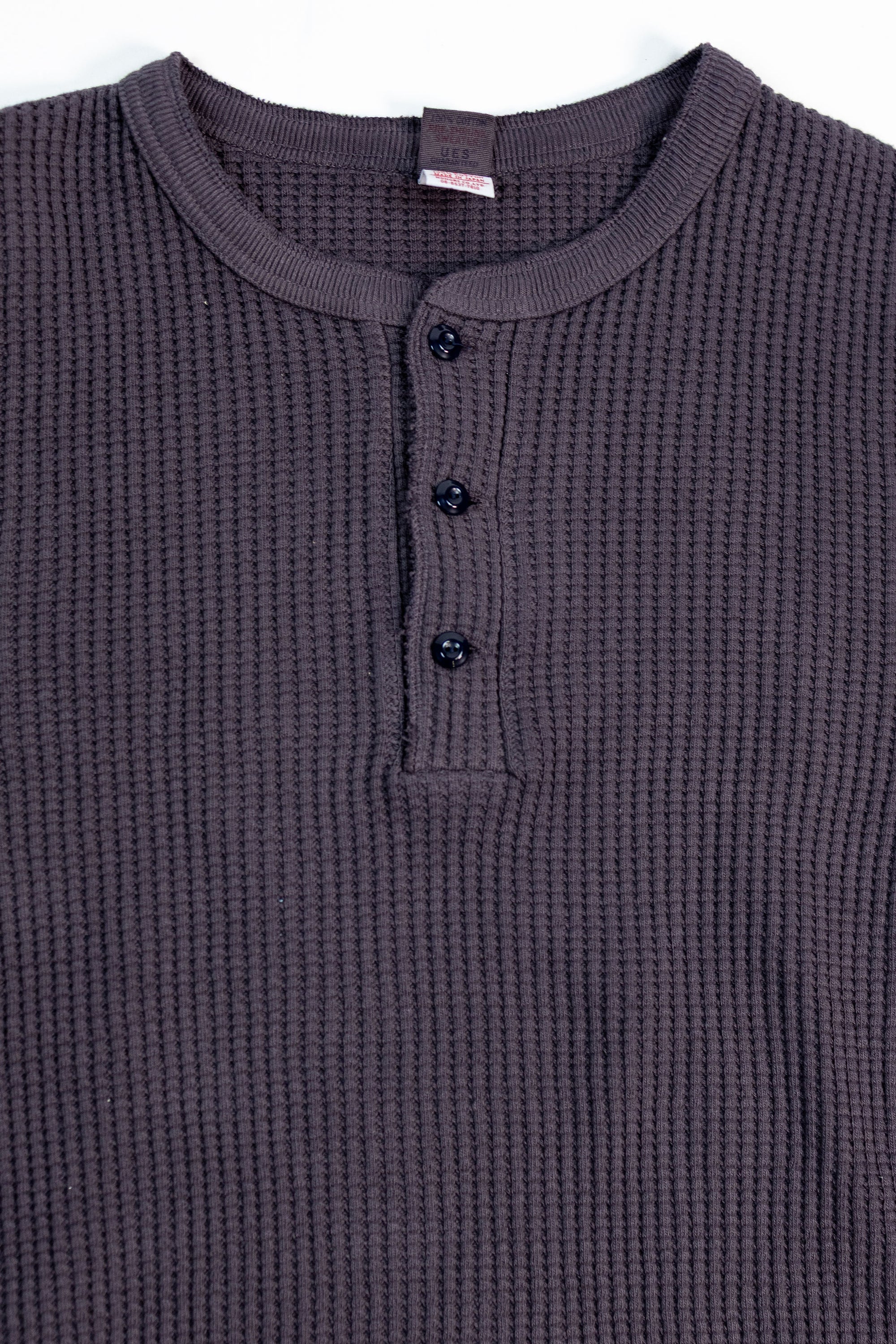 UES Big Waffle Henley - Purple/Navy