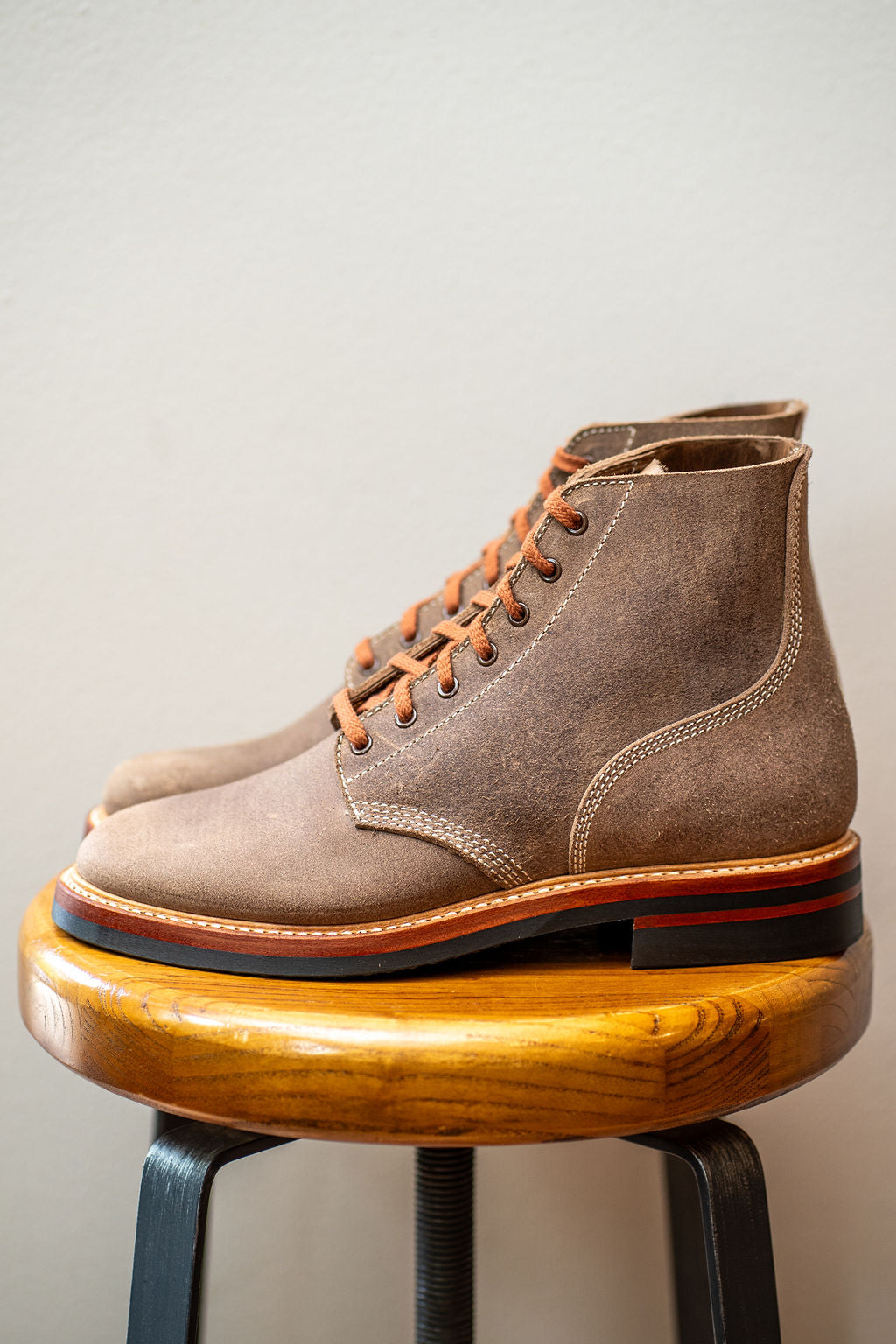 (Pre-Order FW25) John Lofgren M-43 Service Shoes - Horween CXL Natural Roughout