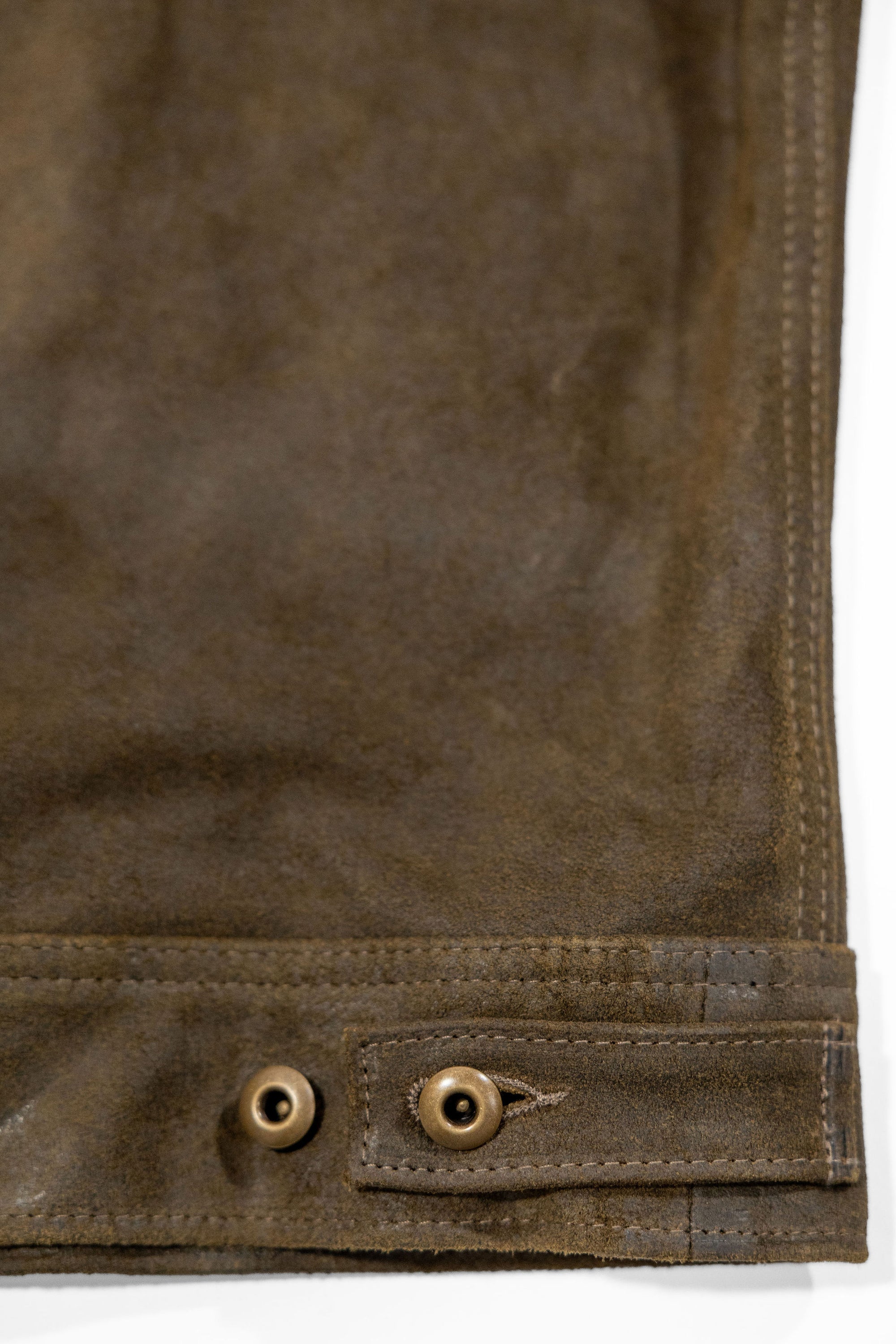 Schott NYC 371 Suede Unlined Steerhide Delivery Jacket - Olive