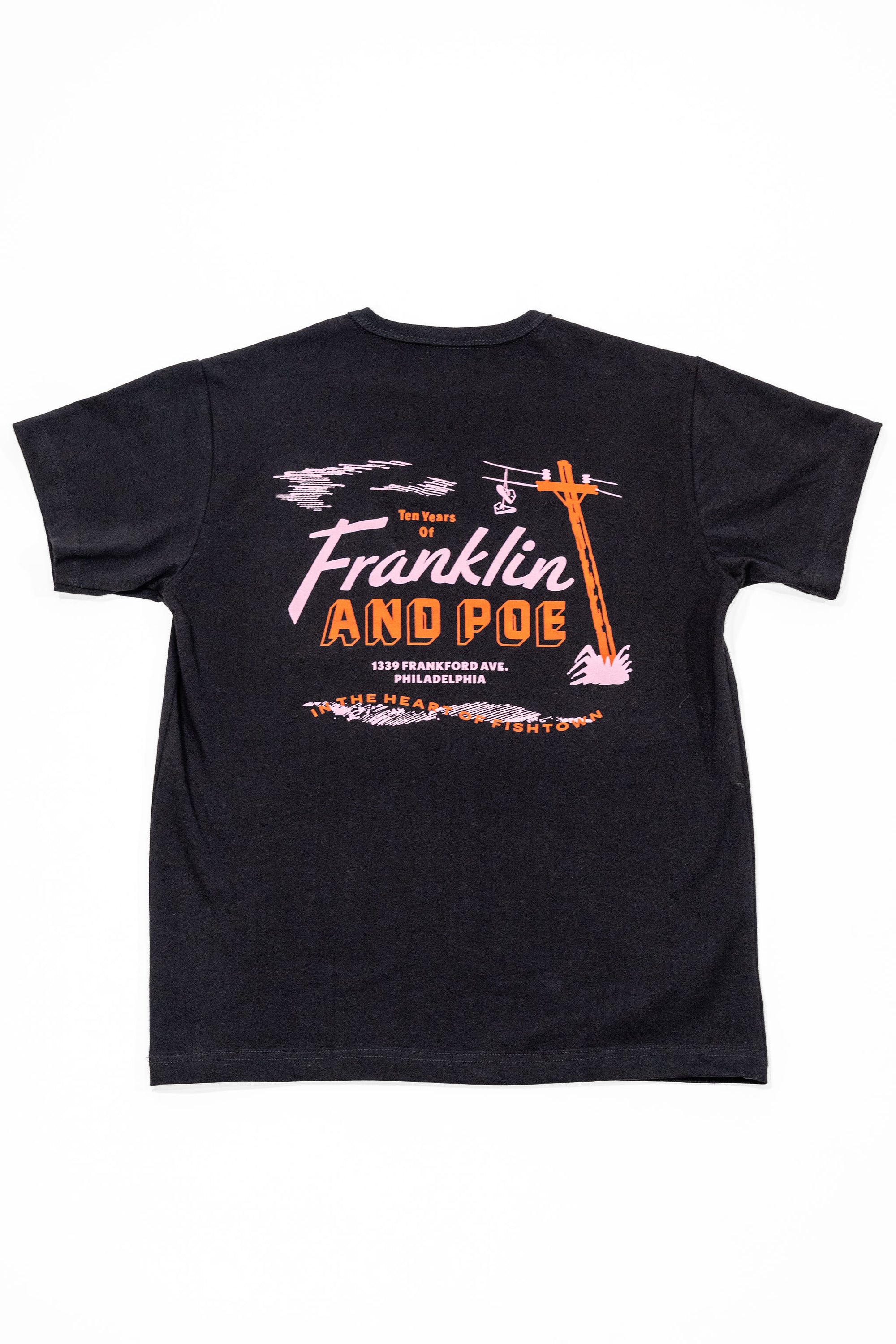 3sixteen x Franklin & Poe 10th Anniversary T-Shirt - Black