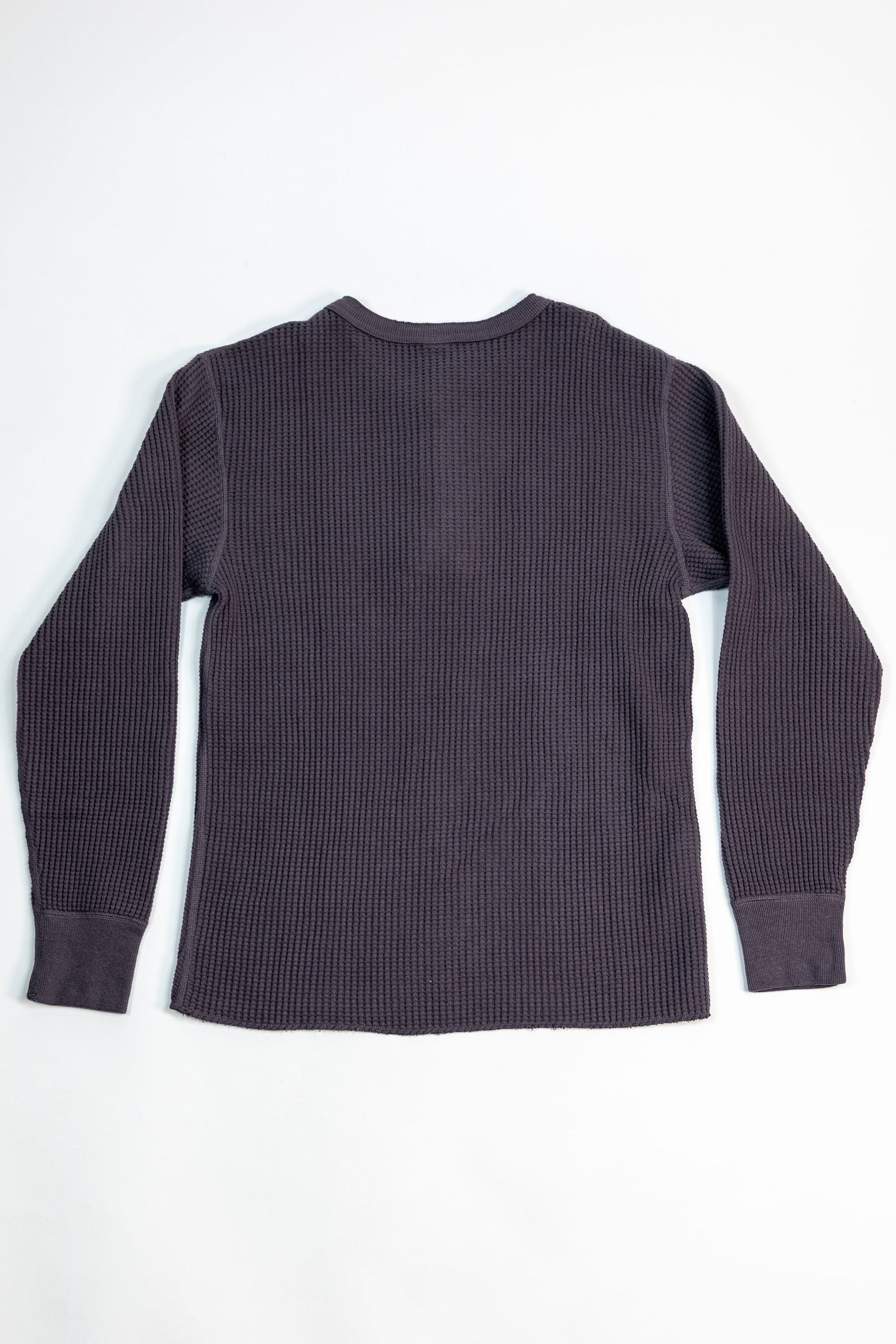 UES Big Waffle Henley - Purple/Navy