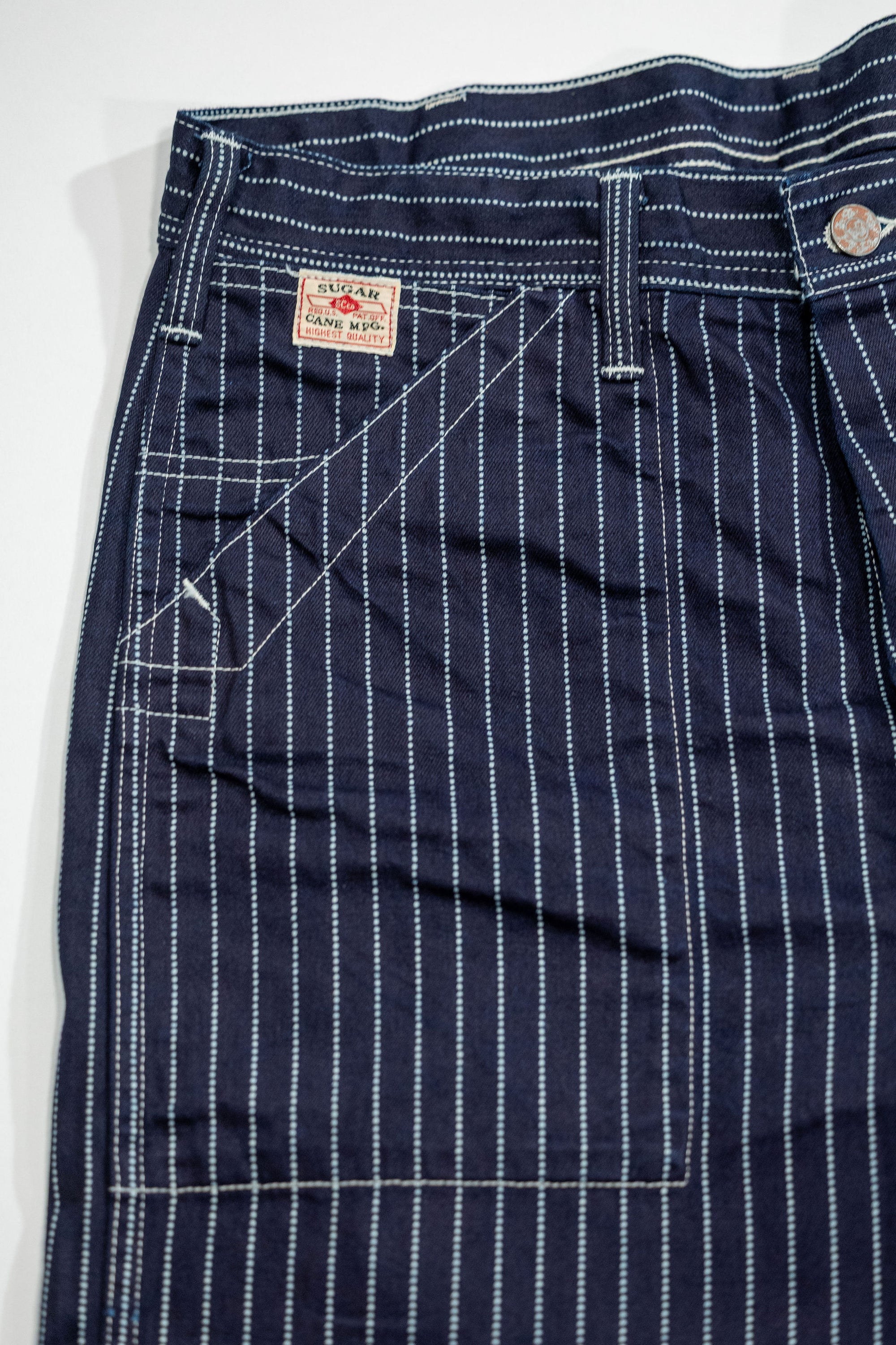 Sugar Cane Engineer Pant - 9oz Wabash Stripe