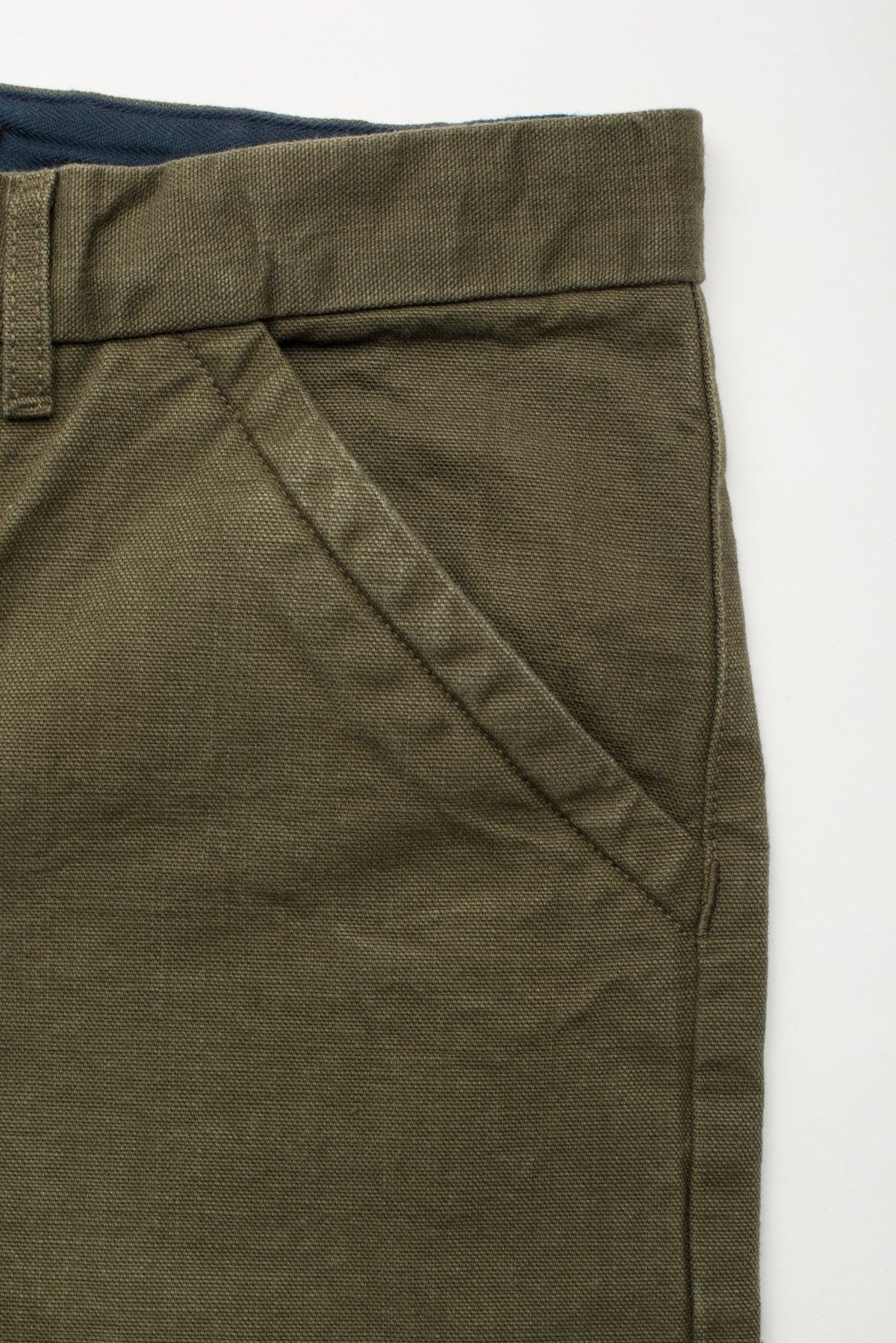 Freenote Cloth Workers Chino Slim Fit - 14oz Slub Army Green