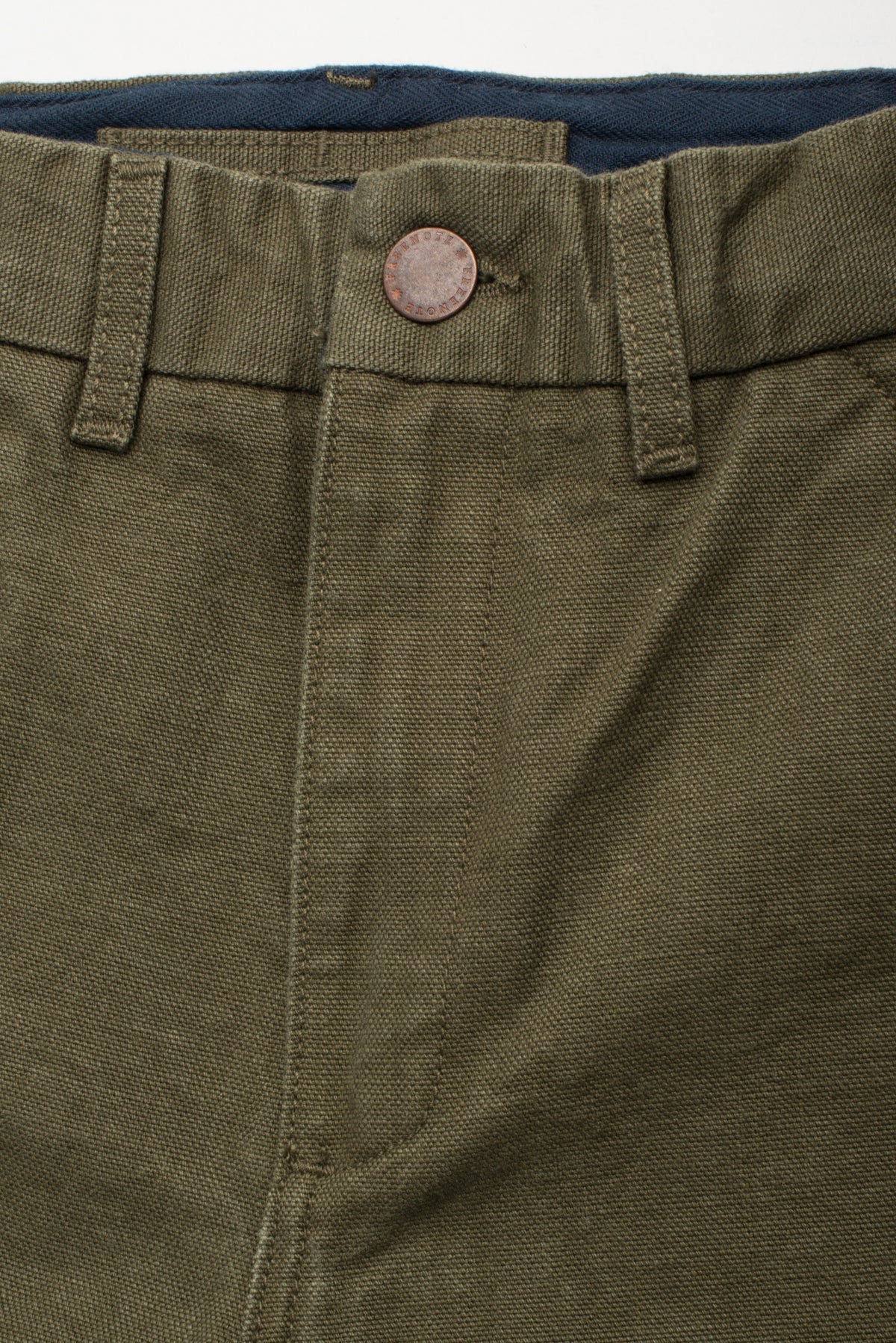 Freenote Cloth Workers Chino Slim Fit - 14oz Slub Army Green