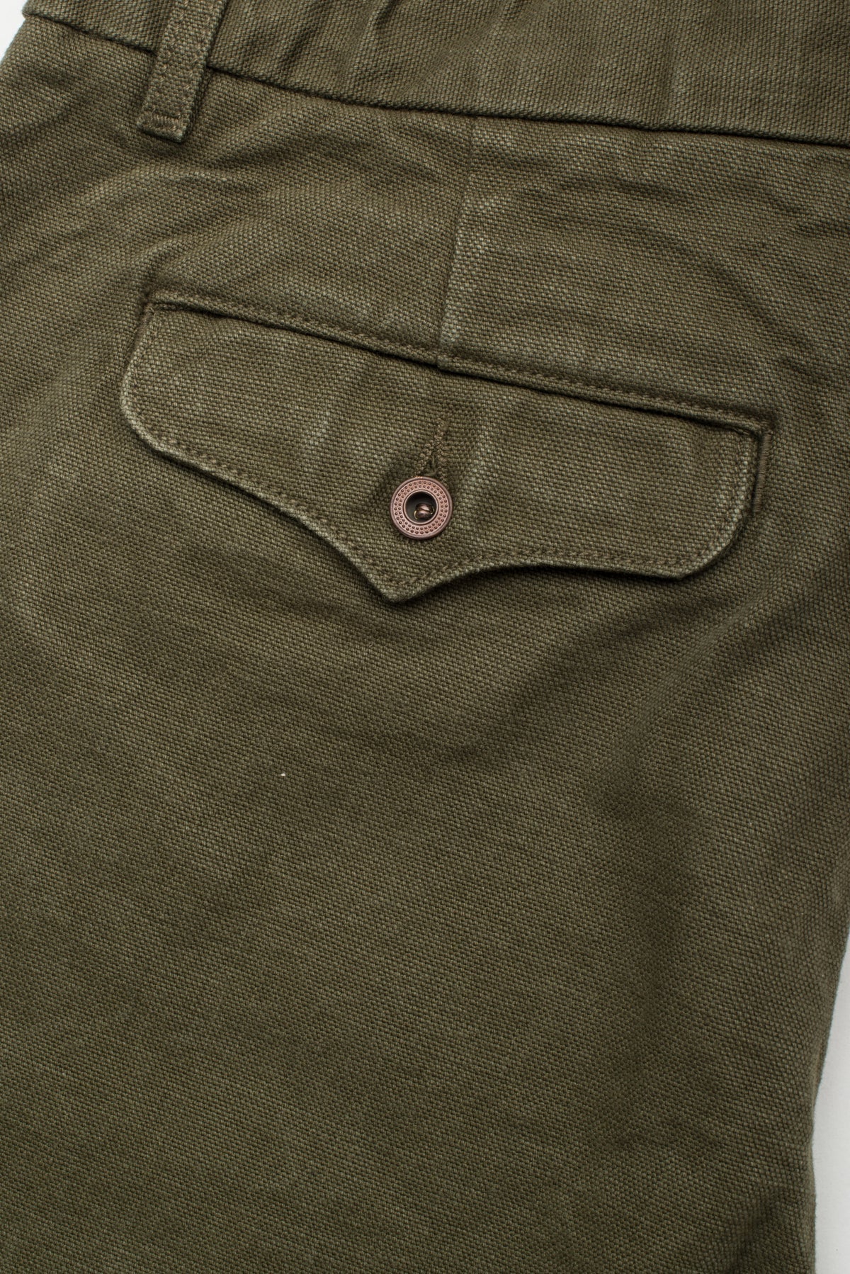 Freenote Cloth Workers Chino Slim Fit - 14oz Slub Army Green