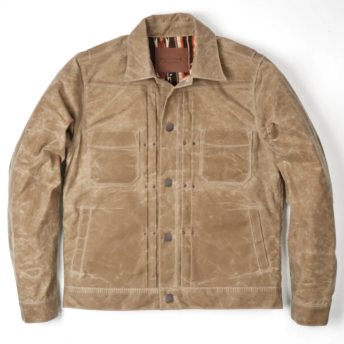 Freenote Cloth Riders Jacket Waxed Canvas- Tobacco