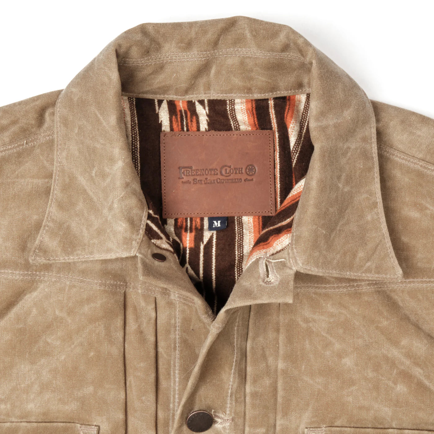 Freenote Cloth Riders Jacket Waxed Canvas- Tobacco