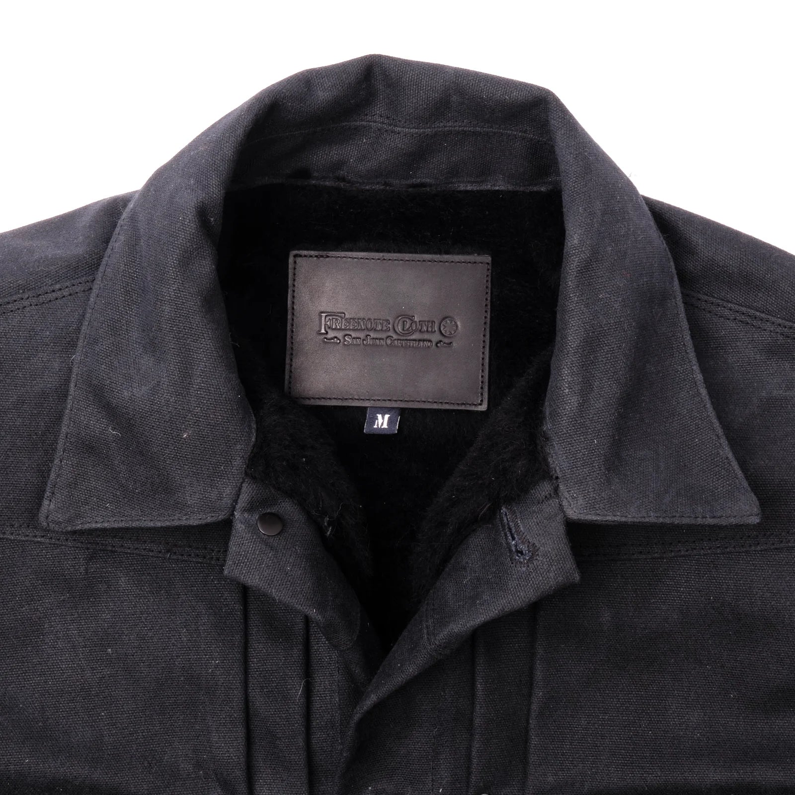 Freenote Cloth Heavy Waxed Riders Jacket - Black Alpaca