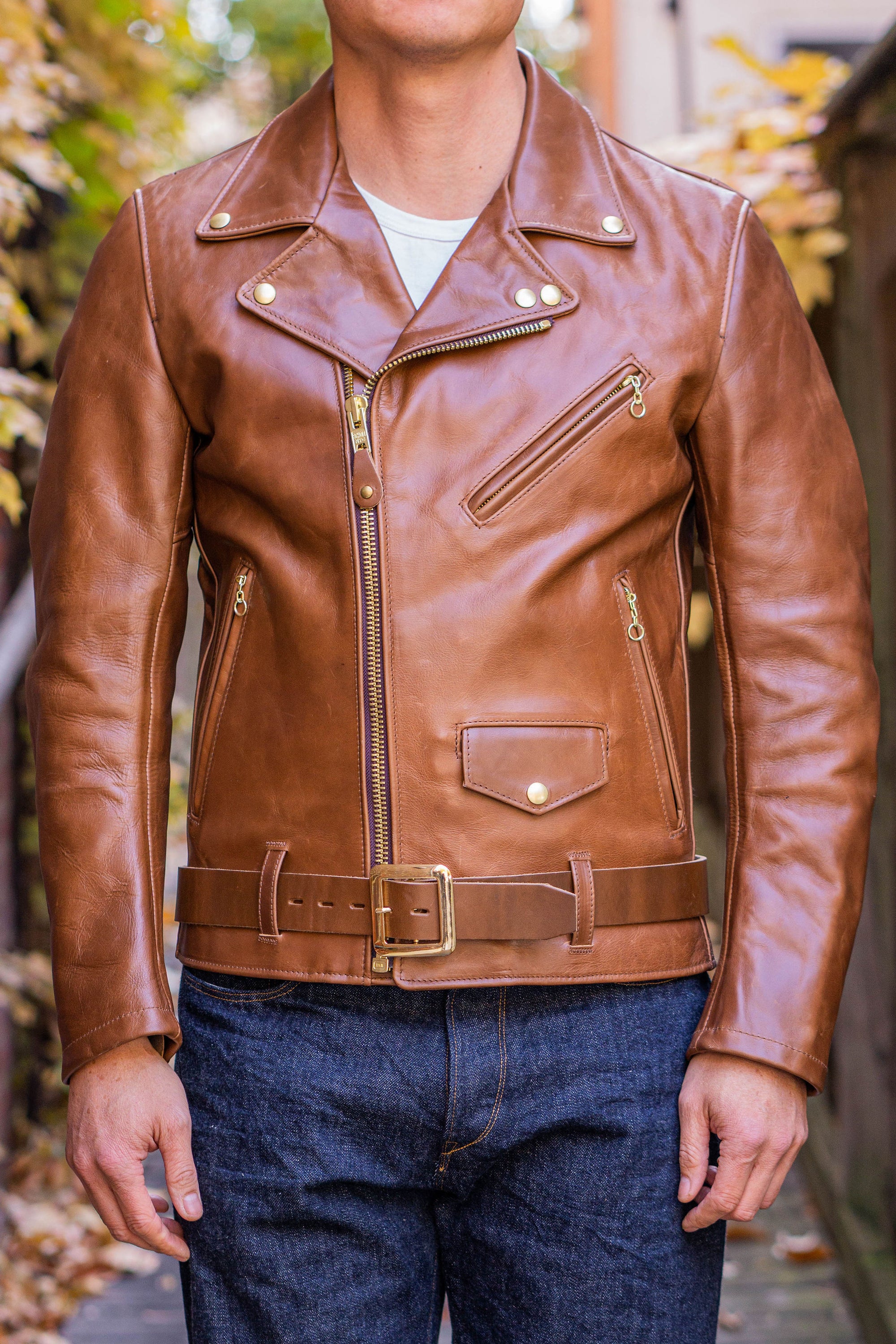 Leather mc outlet jacket