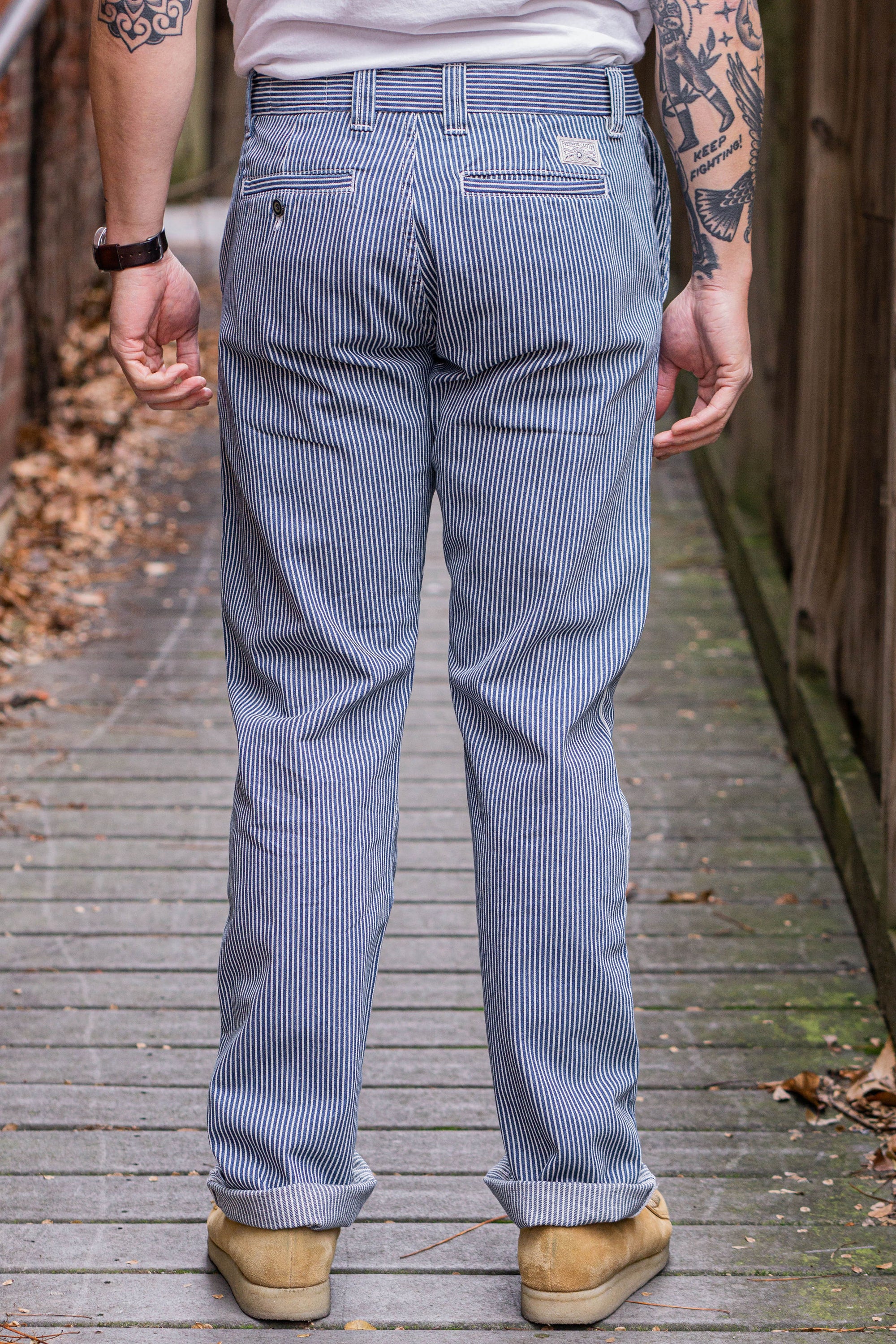Freenote Cloth Deck Pant - Indigo Stripe