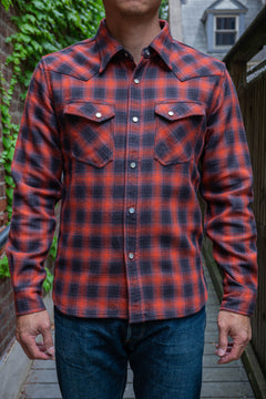 トップス 60's Ombre Check Print Flannel Shirt 60's Ombre Check Print Flannel Shirt トップス - 日本のオンライン