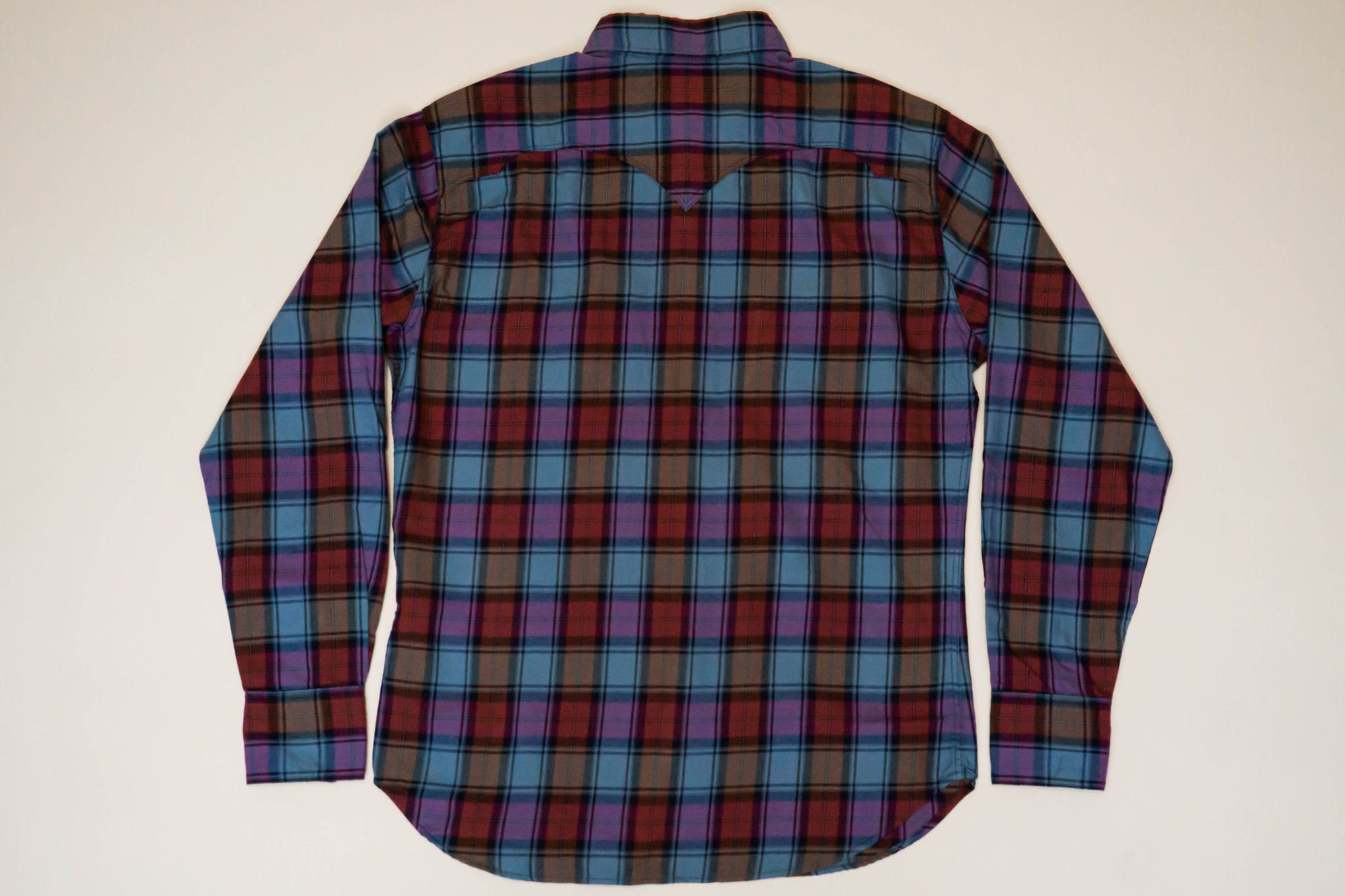 Stevenson Overall Co. Cody Shirt - Blue x Red