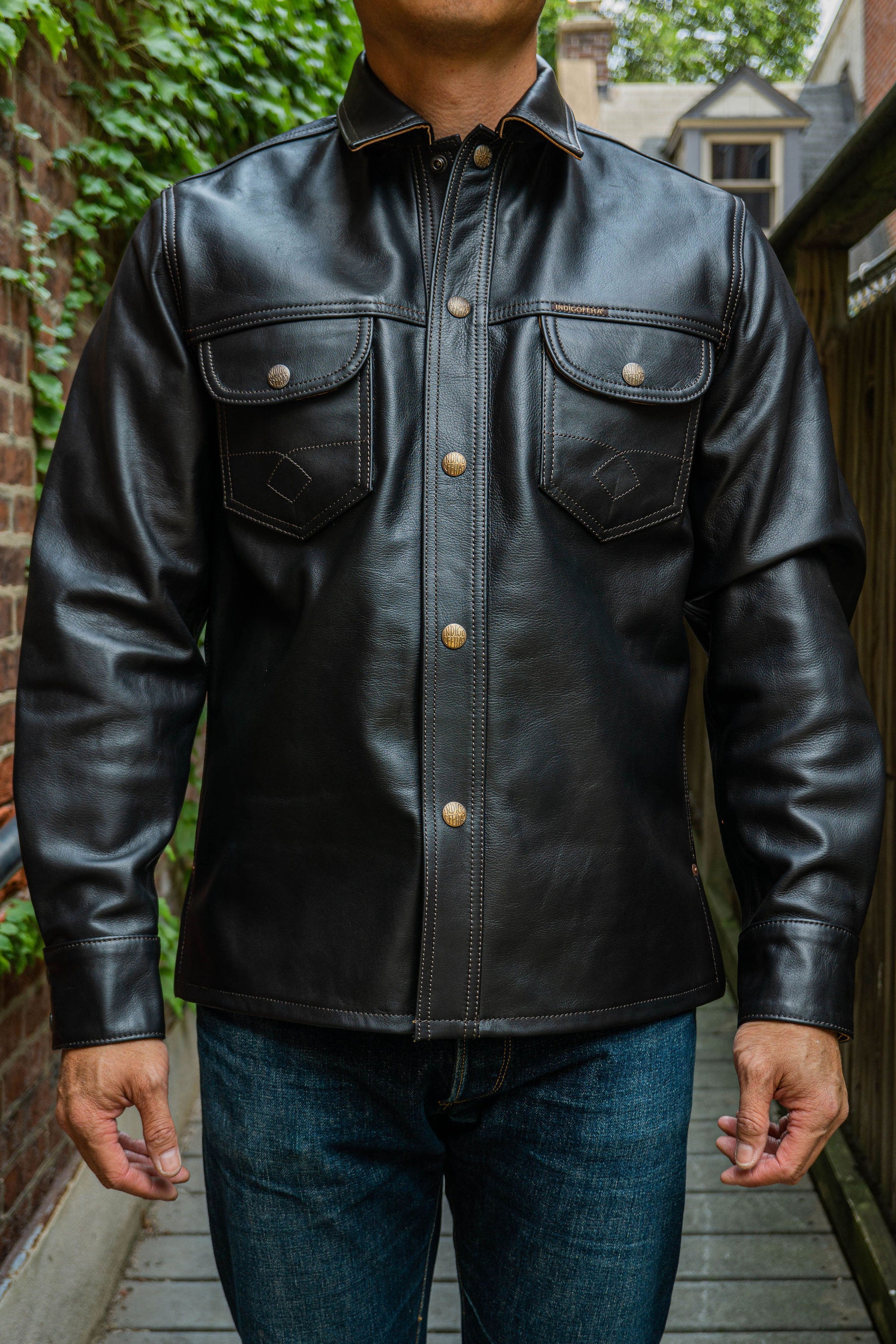Indigofera Copeland Black Leather