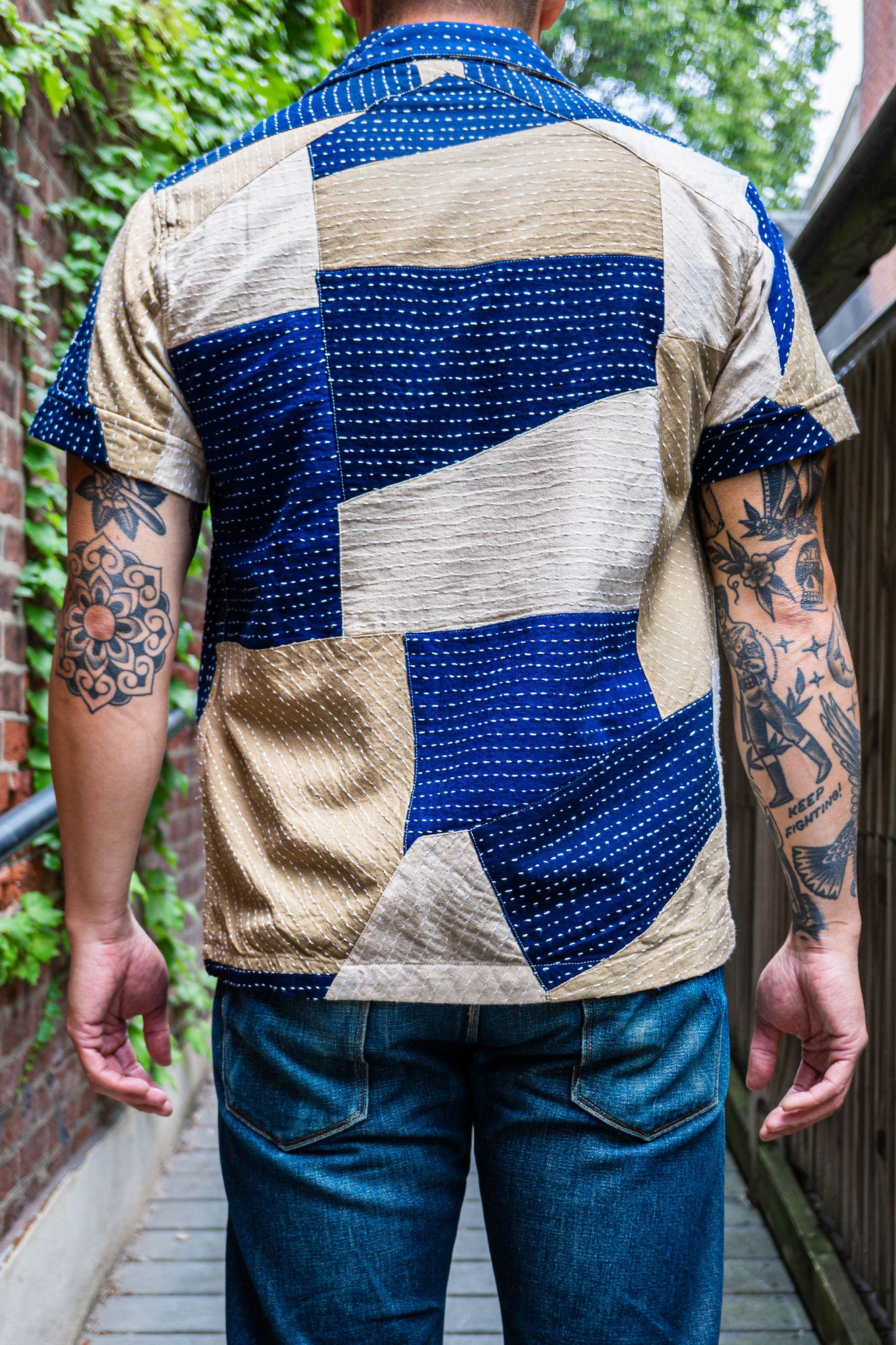 3sixteen Vacation Shirt- Patchwork Kantha - Franklin & Poe