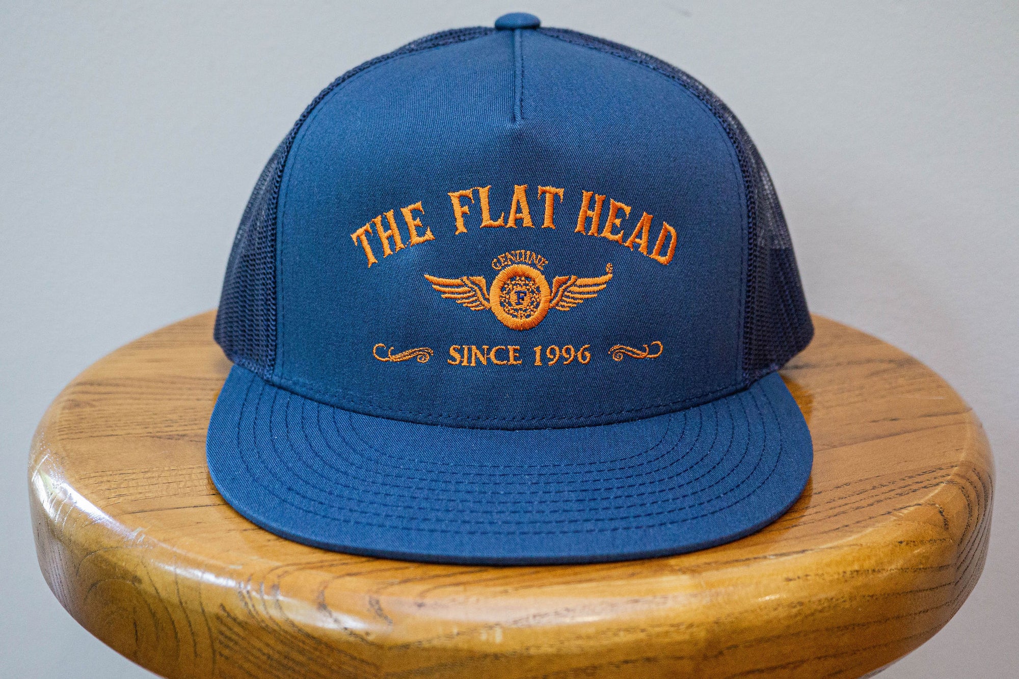 The Flat Head FN-HC004 Flying Wheel Mesh Cap - Blue