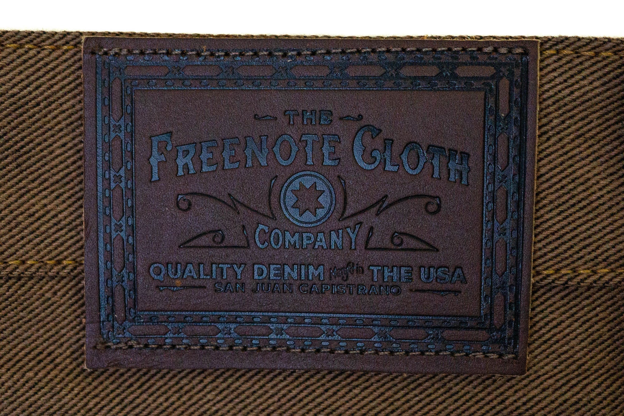 Freenote Cloth Portola - 15oz Brown Denim