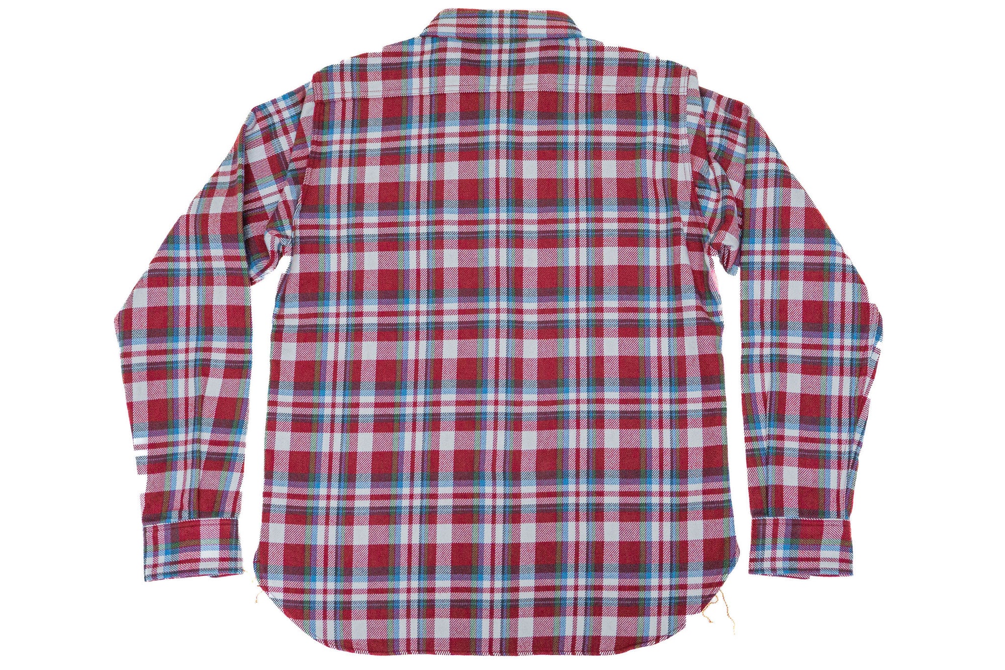 Iron Heart IHSH-371-RED Ultra Heavy Flannel Crazy Check Work Shirt