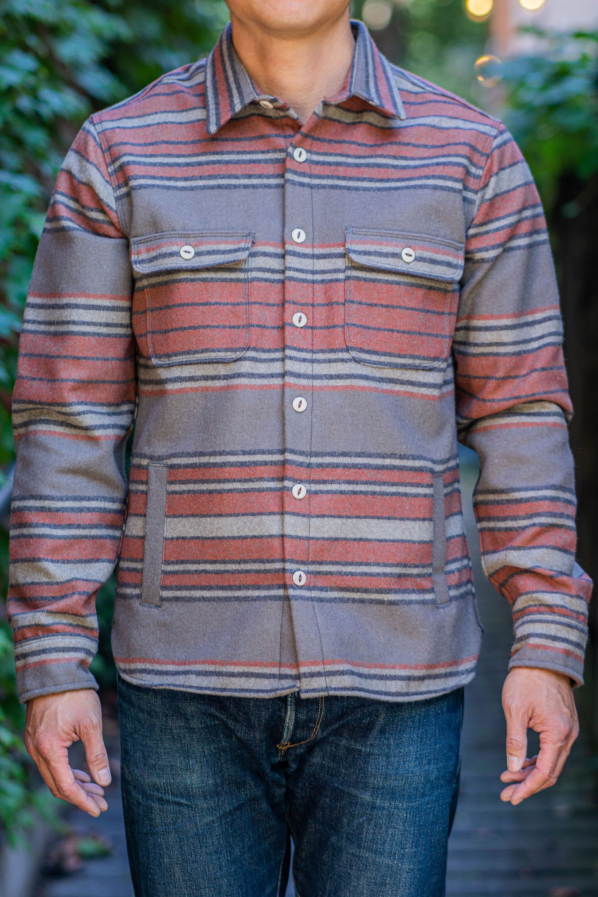 Freenote Cloth Alta - Cedar Stripe Wool