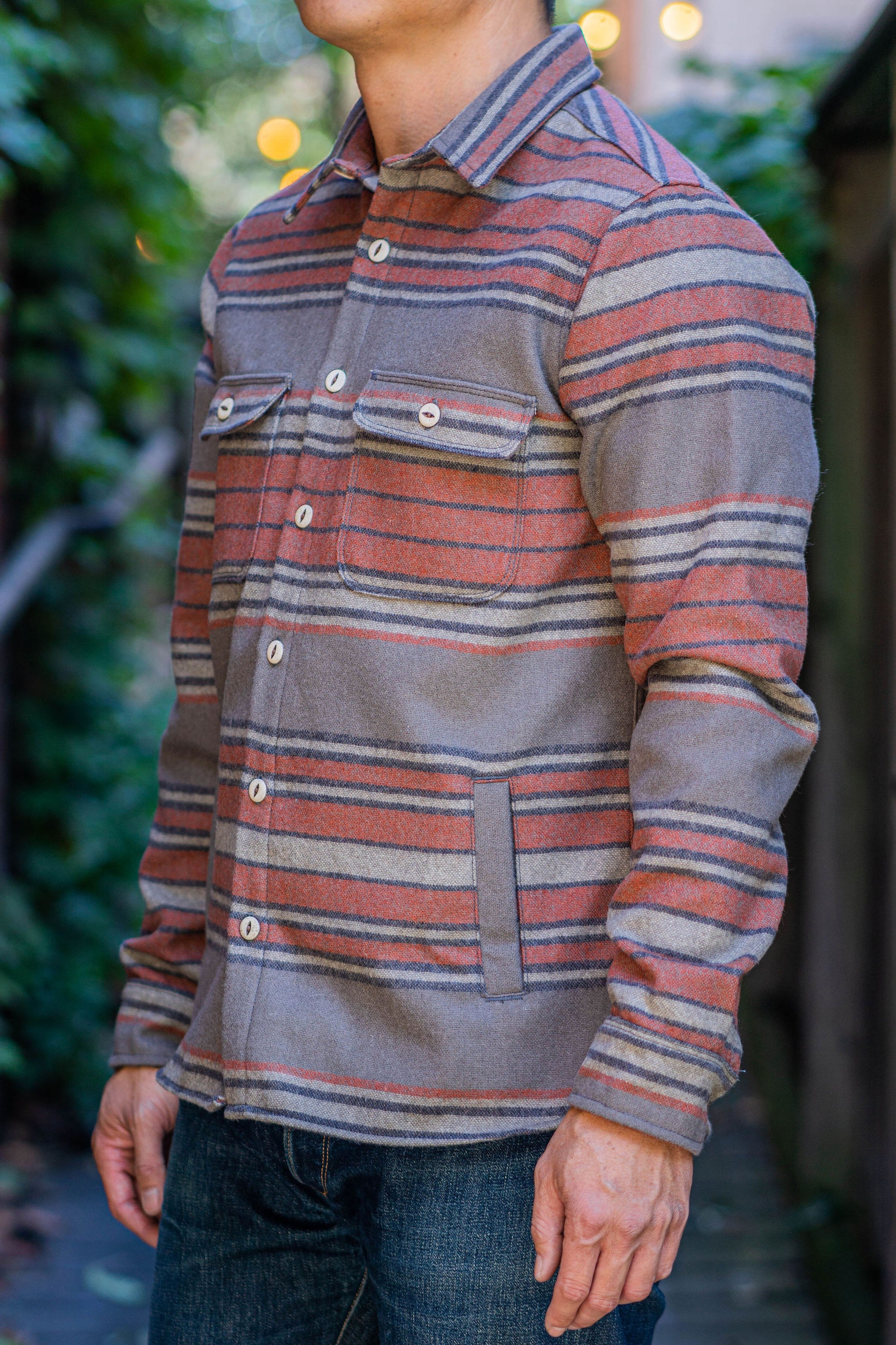 Freenote Cloth Alta - Cedar Stripe Wool