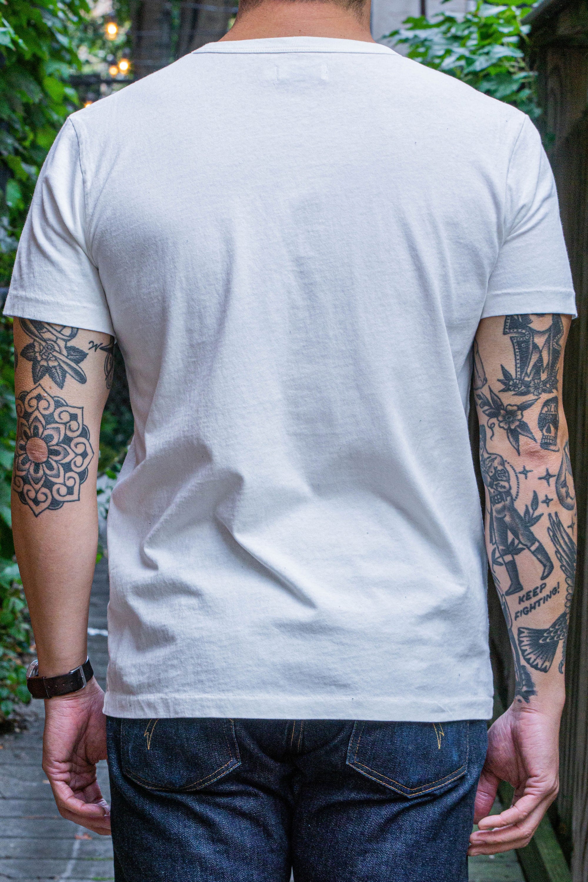 Freenote Cloth 9oz Pocket T-Shirt - White