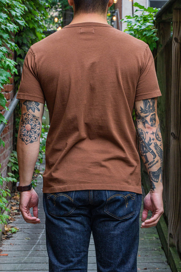 Freenote Cloth 9oz Pocket T-Shirt - Chocolate - Franklin & Poe