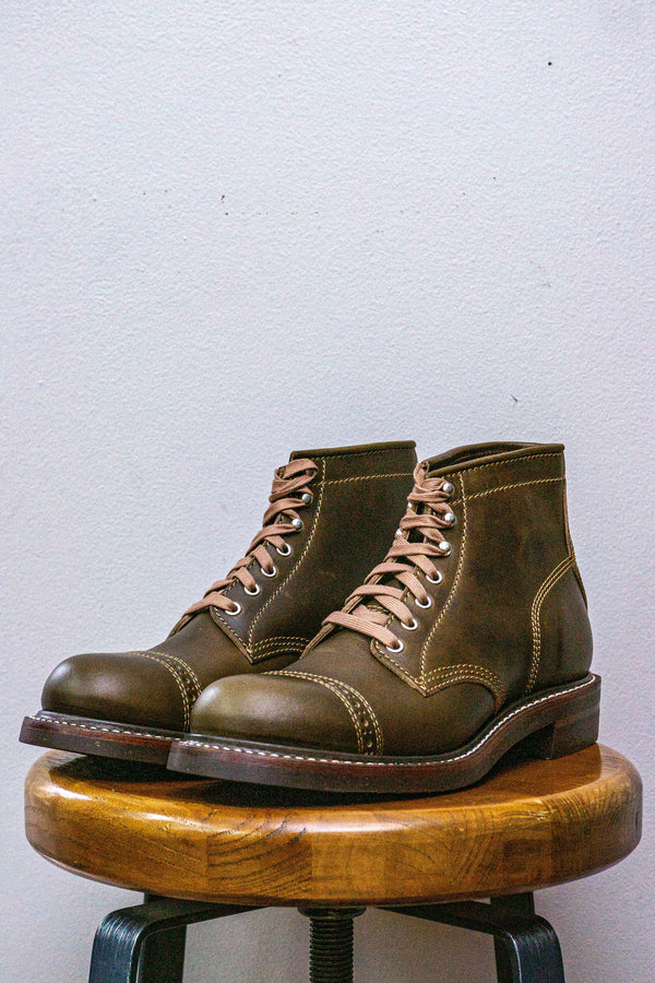 John Lofgren Combat Boot - Dark Olive Chromexcel - Franklin & Poe