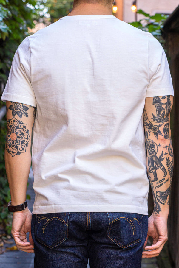 Nulbarich×R.M GANG T-shirt B ホワイト Merz b Schwanen 2S14 Heavy Loopwheel T Shirt│Buy now!