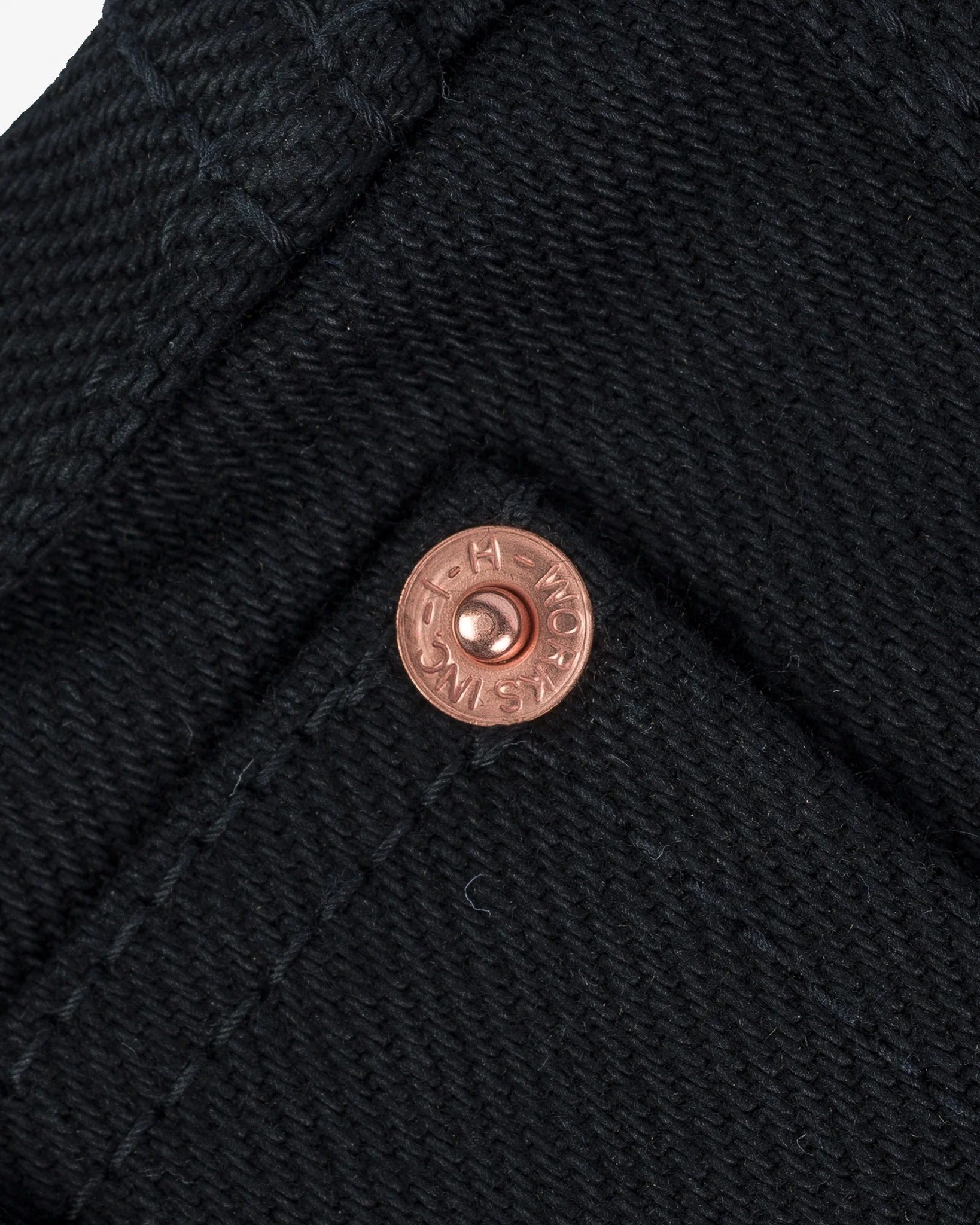 Iron Heart IH-555S-SB Superblack Non-Fade 21oz. Selvedge Denim - Super Slim