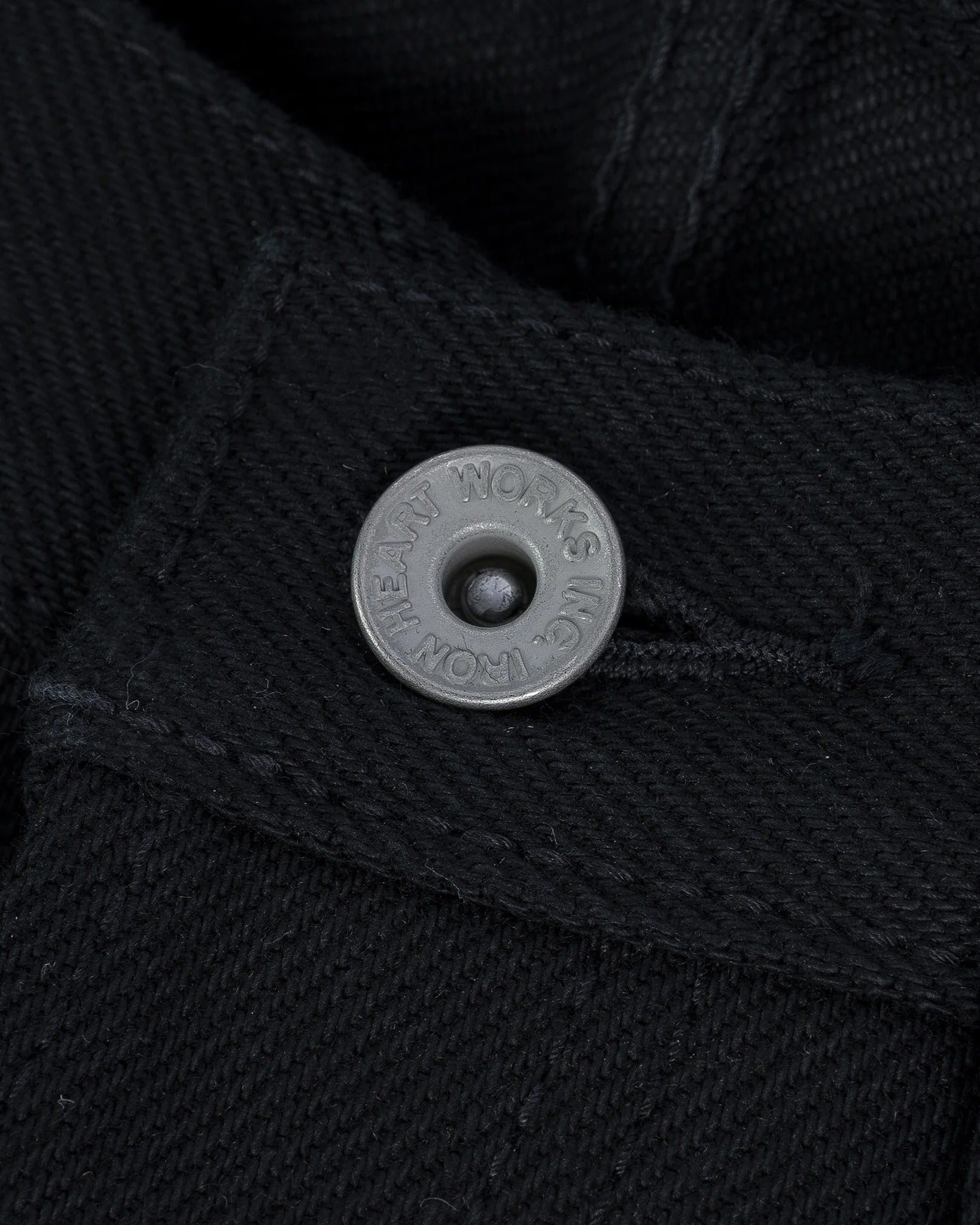 Iron Heart IH-555S-SB Superblack Non-Fade 21oz. Selvedge Denim - Super Slim