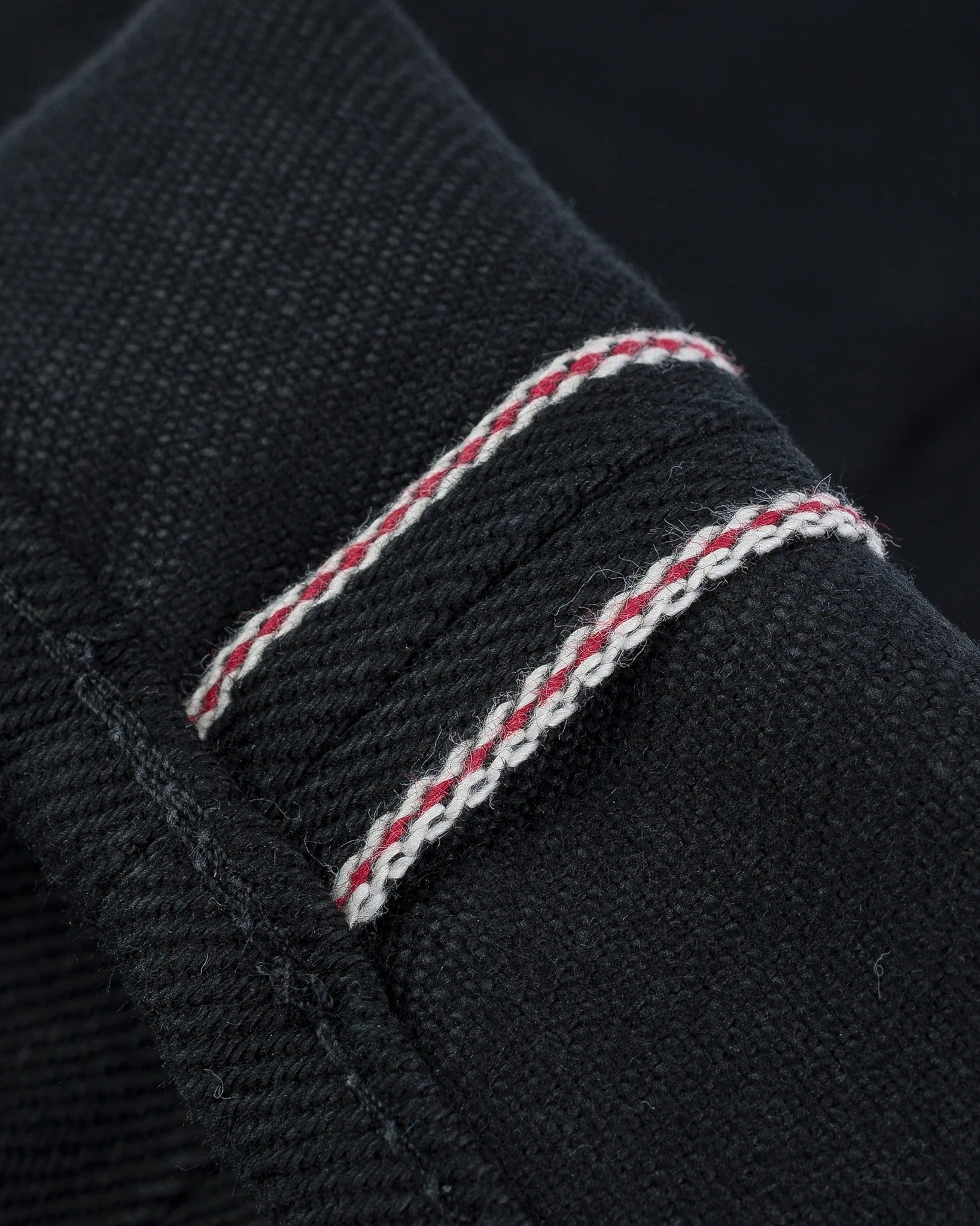 Iron Heart IH-555S-SB Superblack Non-Fade 21oz. Selvedge Denim - Super Slim