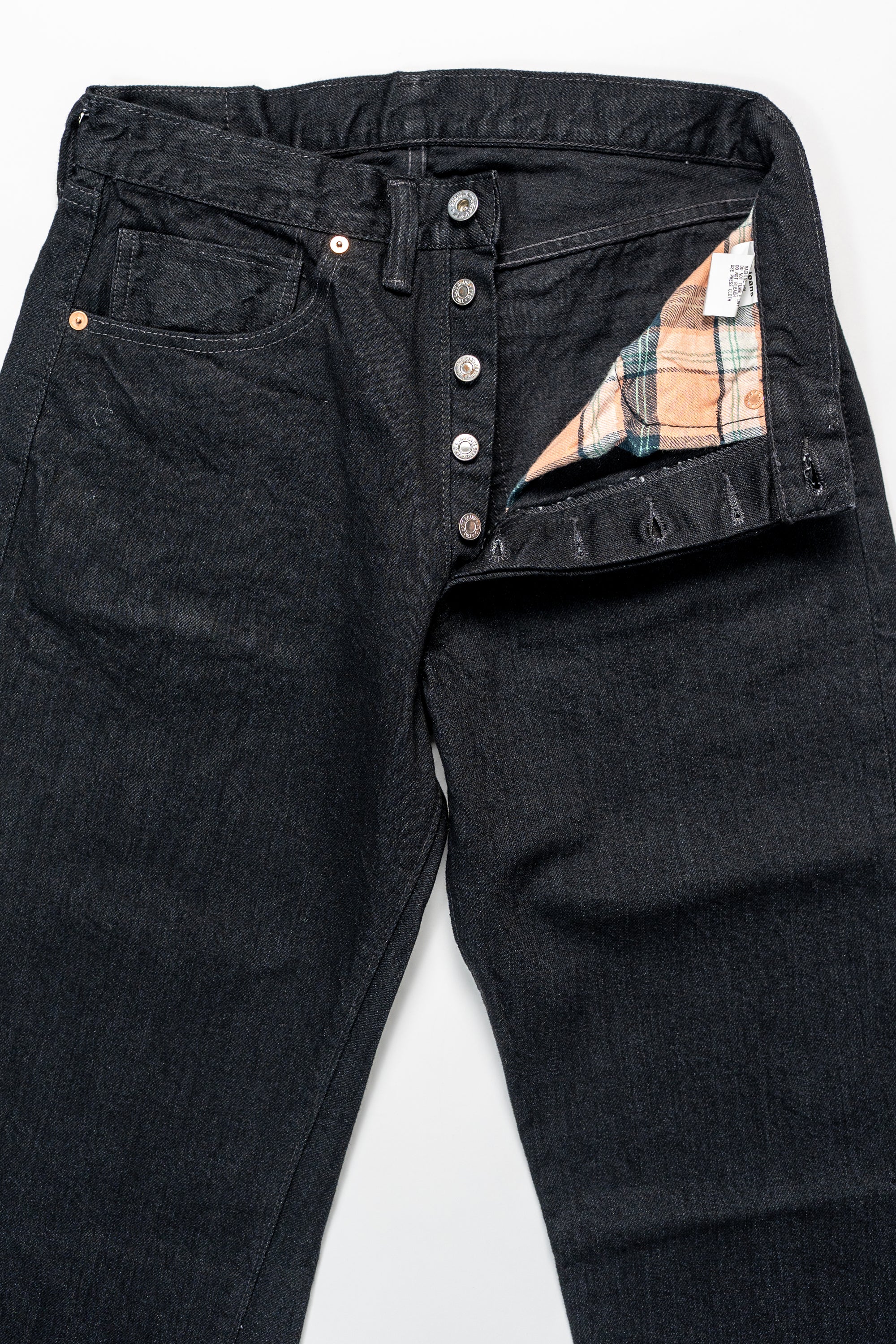 TCB Jeans Late S40's Jeans BK - 14oz Black Denim One Wash