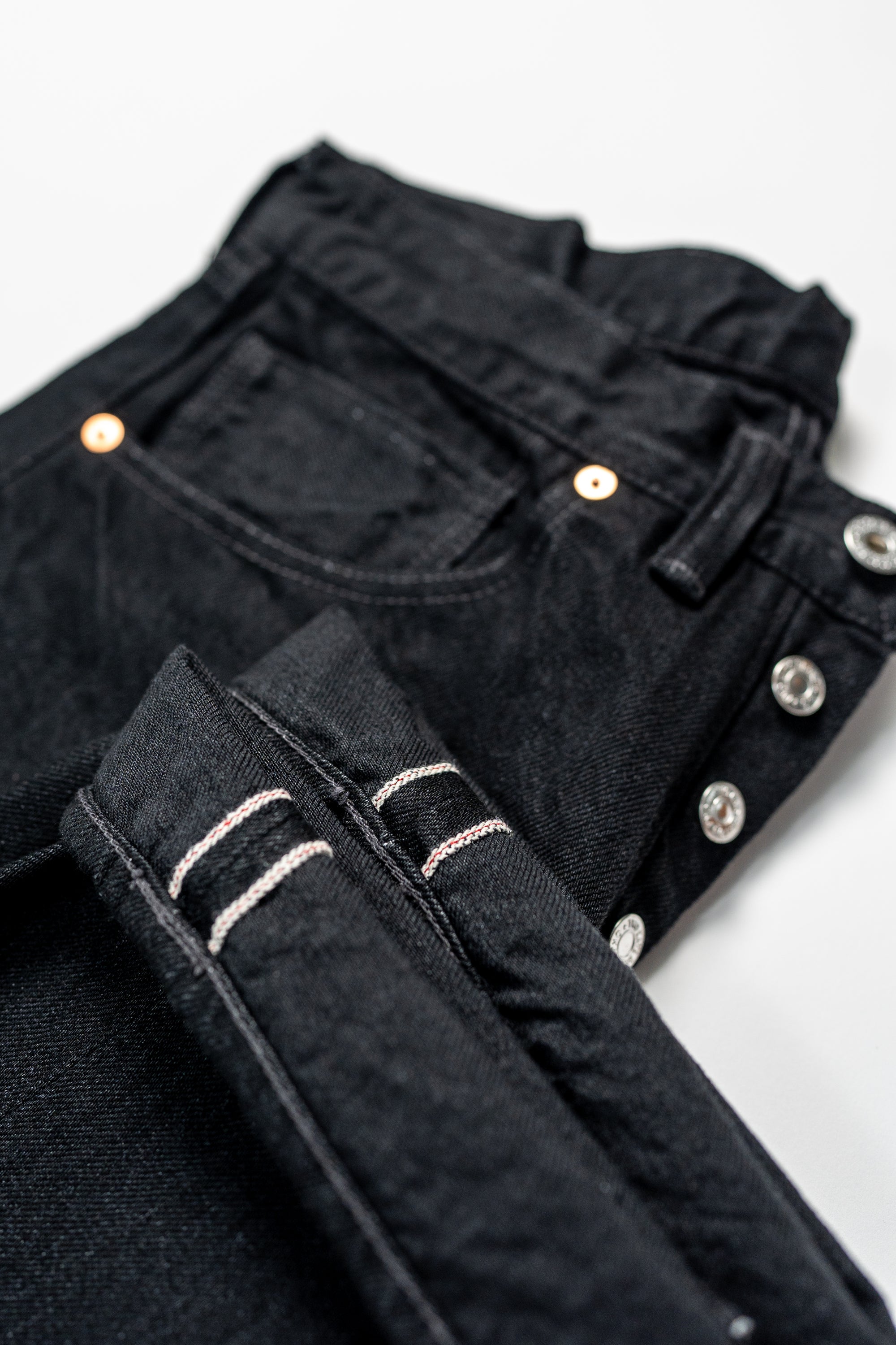 TCB Jeans Late S40's Jeans BK - 14oz Black Denim One Wash