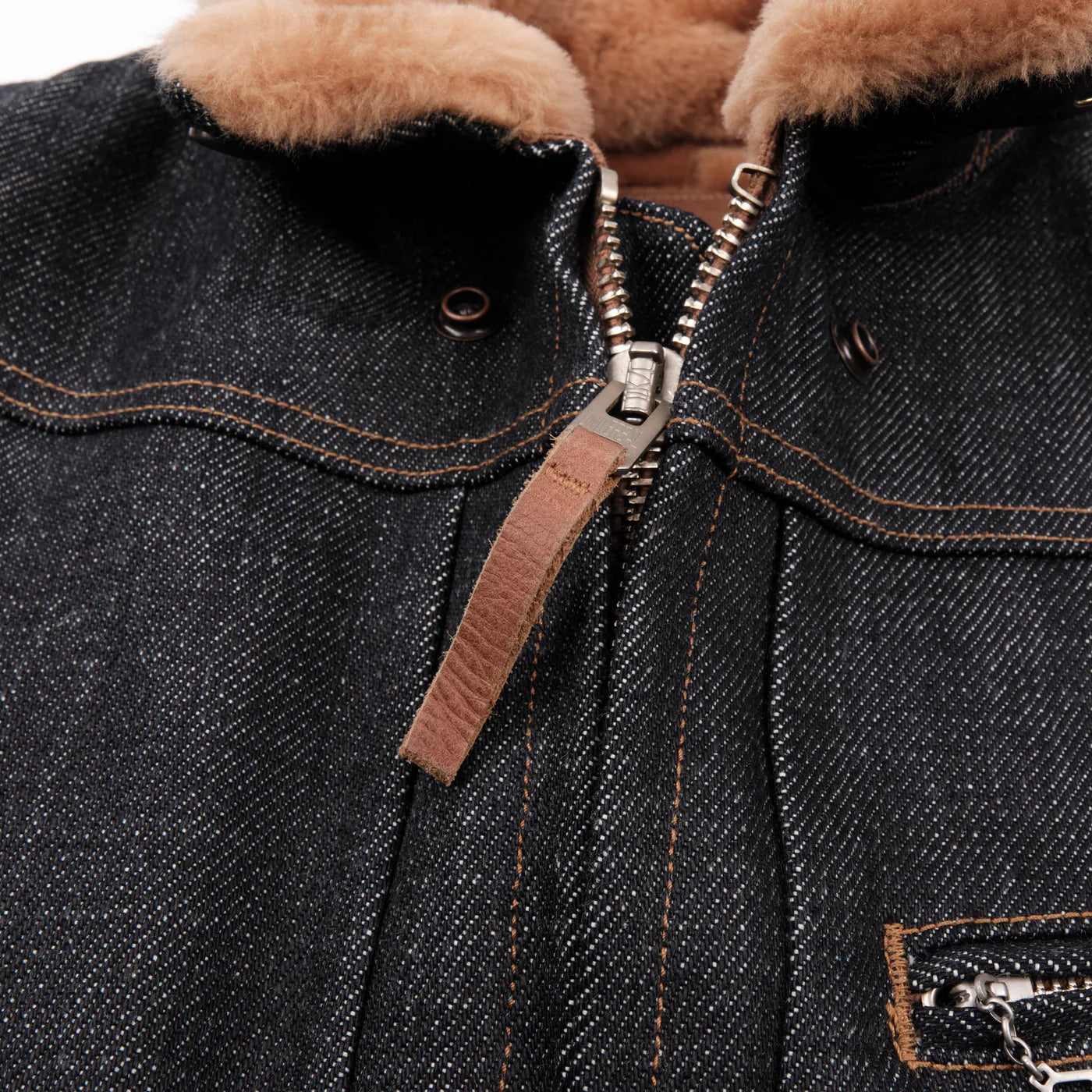 Freenote Cloth RJ-2 Denim Shearling - 20oz Selvedge