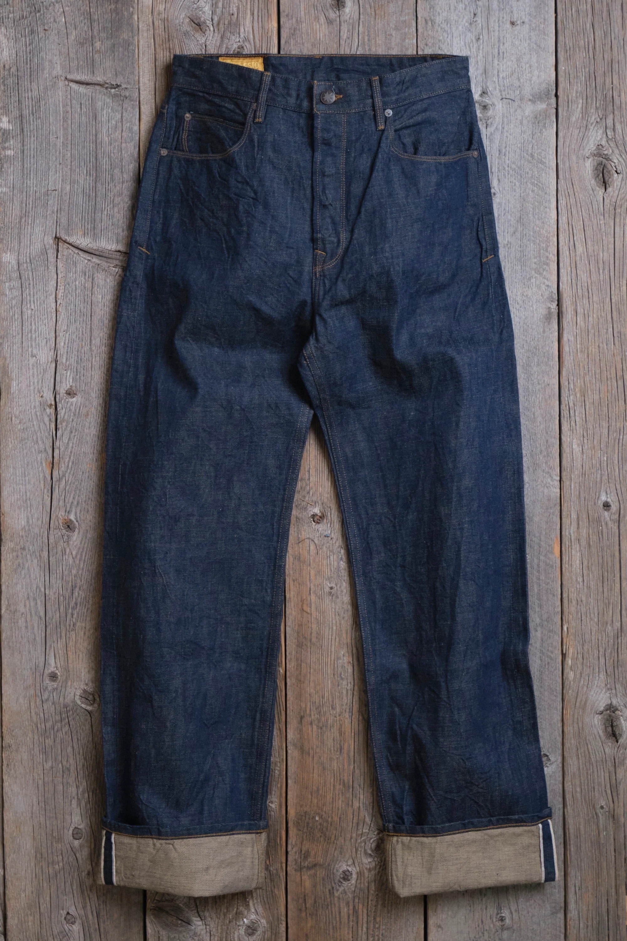 Freenote Cloth Modesto - 13oz Natural Rinsed Indigo