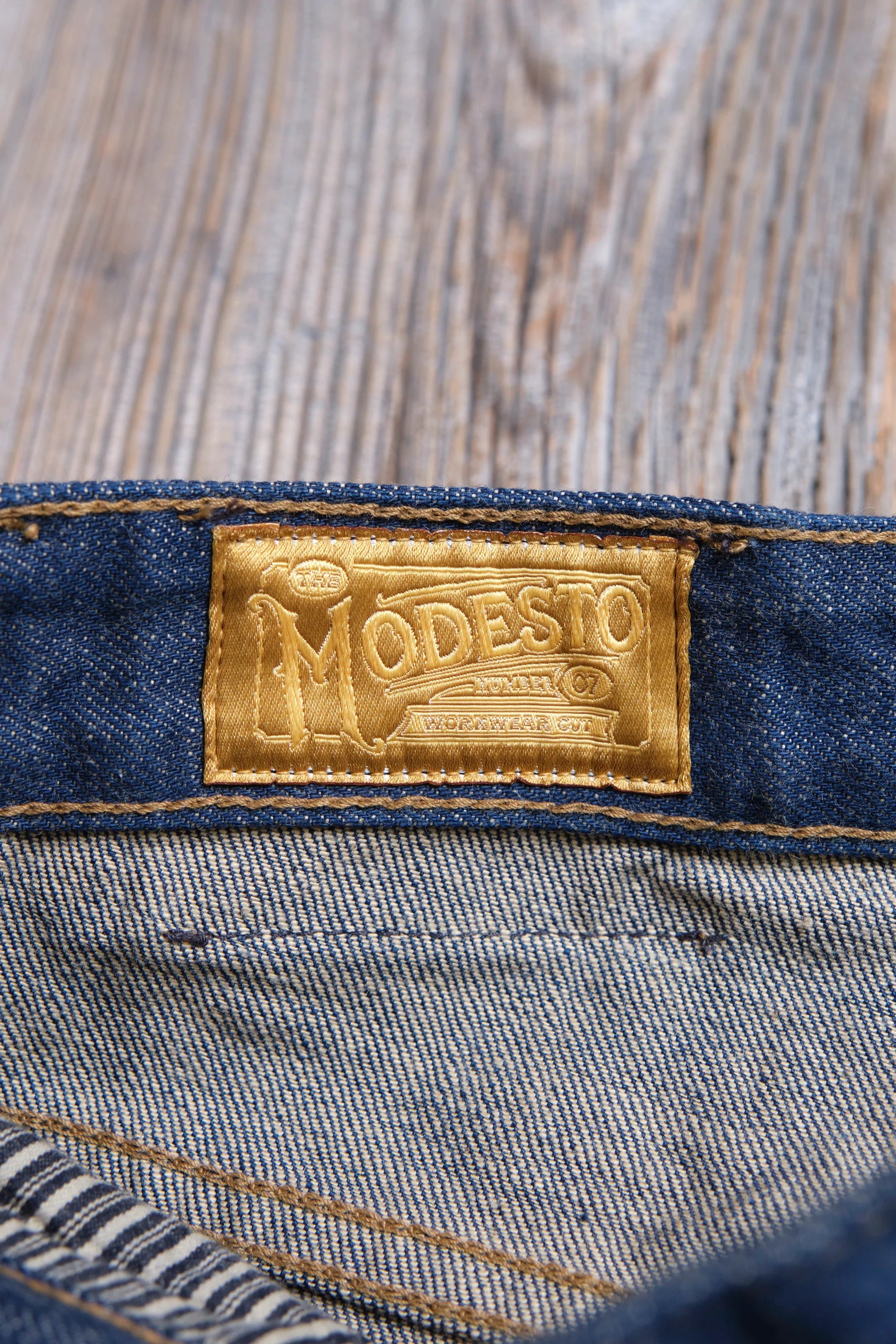 Freenote Cloth Modesto - 13oz Natural Rinsed Indigo