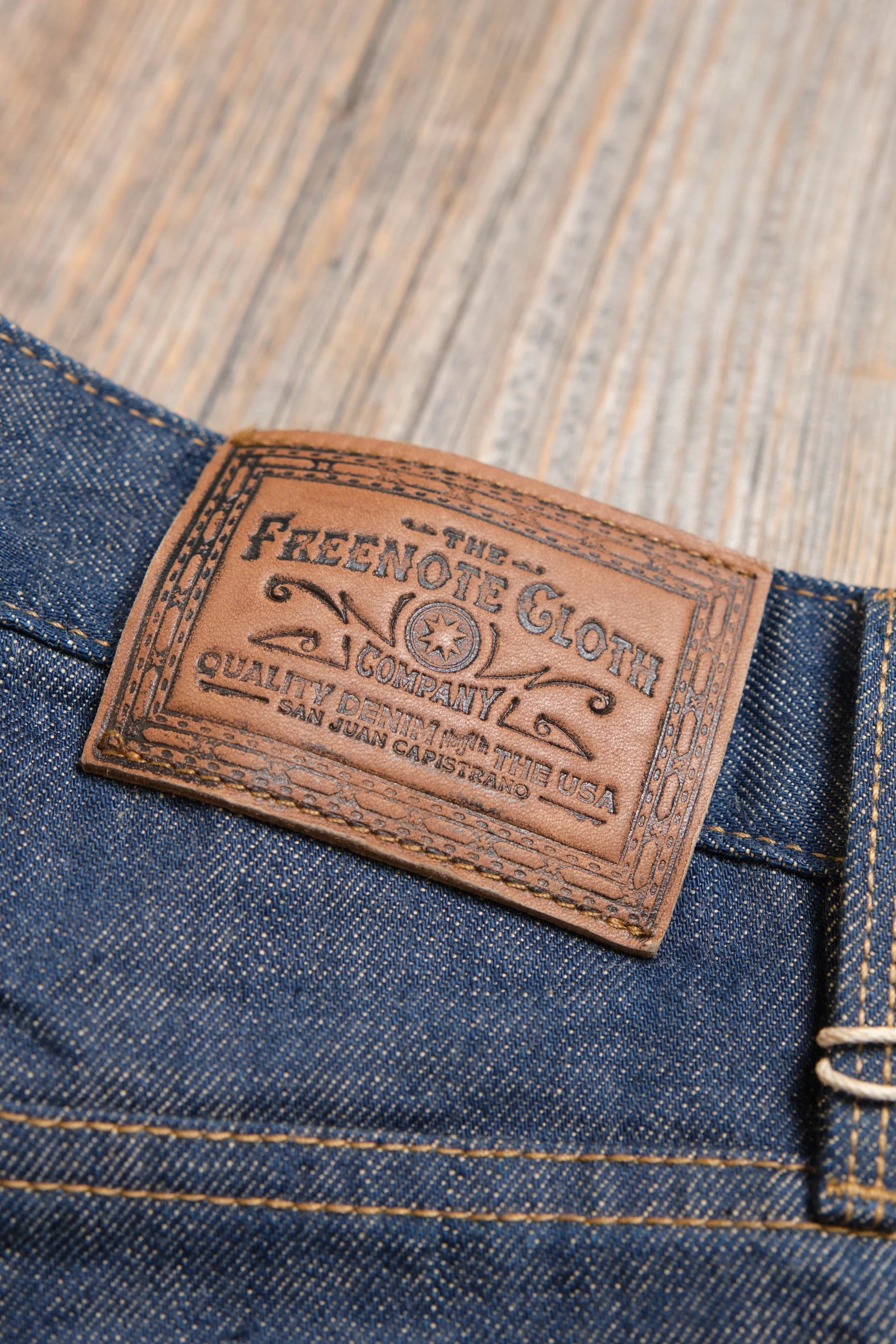 Freenote Cloth Modesto - 13oz Natural Rinsed Indigo