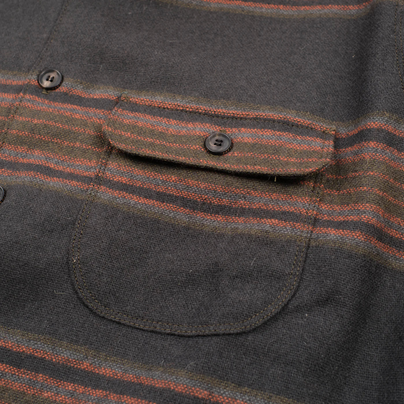 Freenote Cloth Benson - Black Stripe Wool