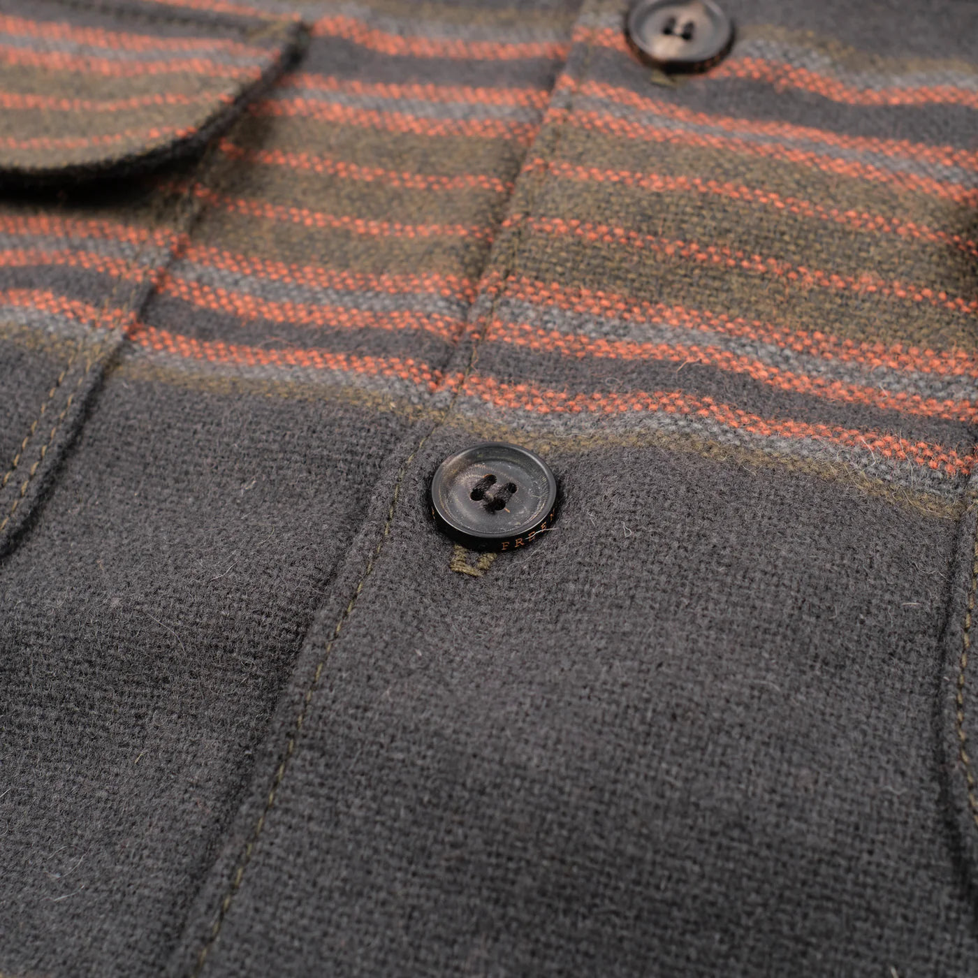 Freenote Cloth Benson - Black Stripe Wool