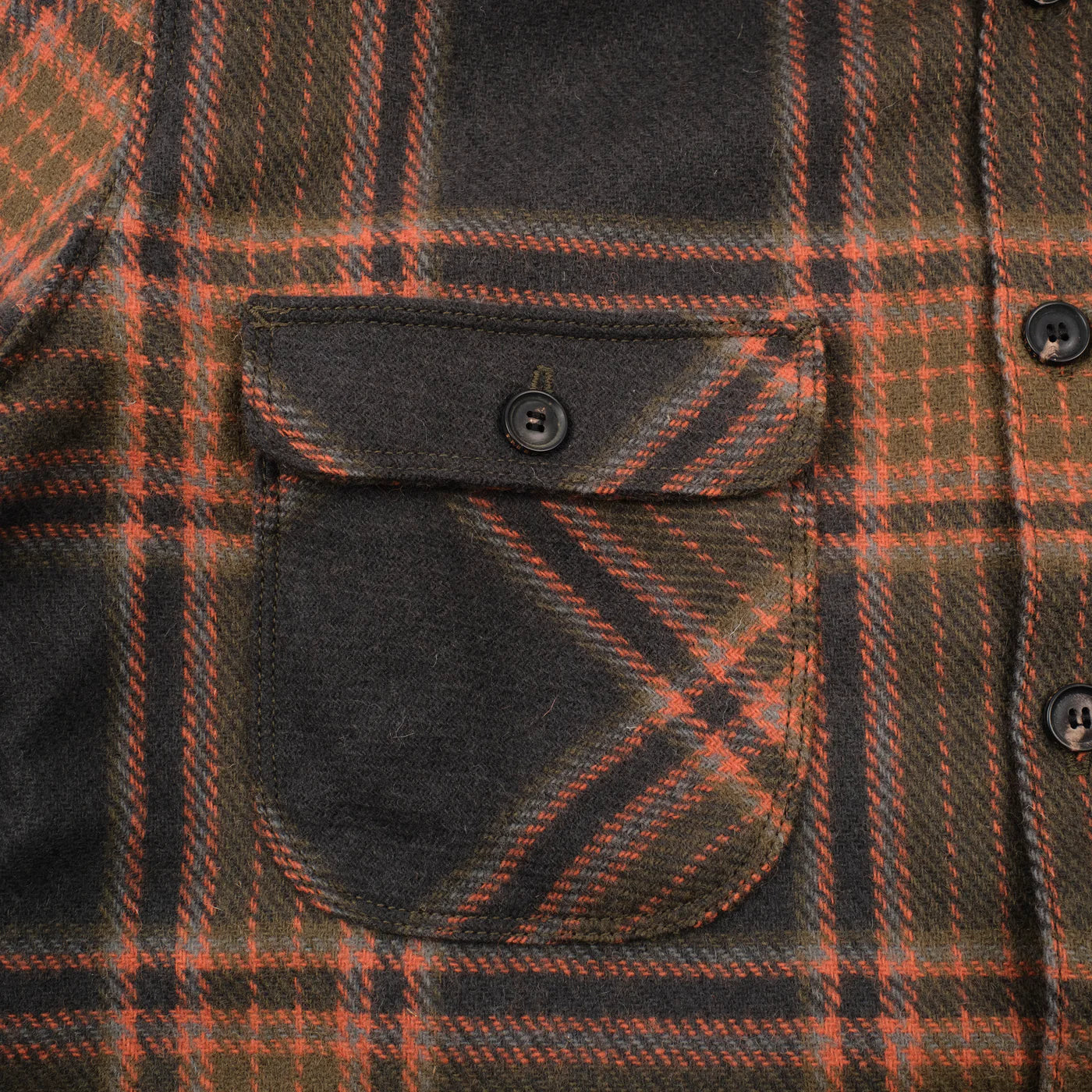 Freenote Cloth Benson - Black Plaid Wool