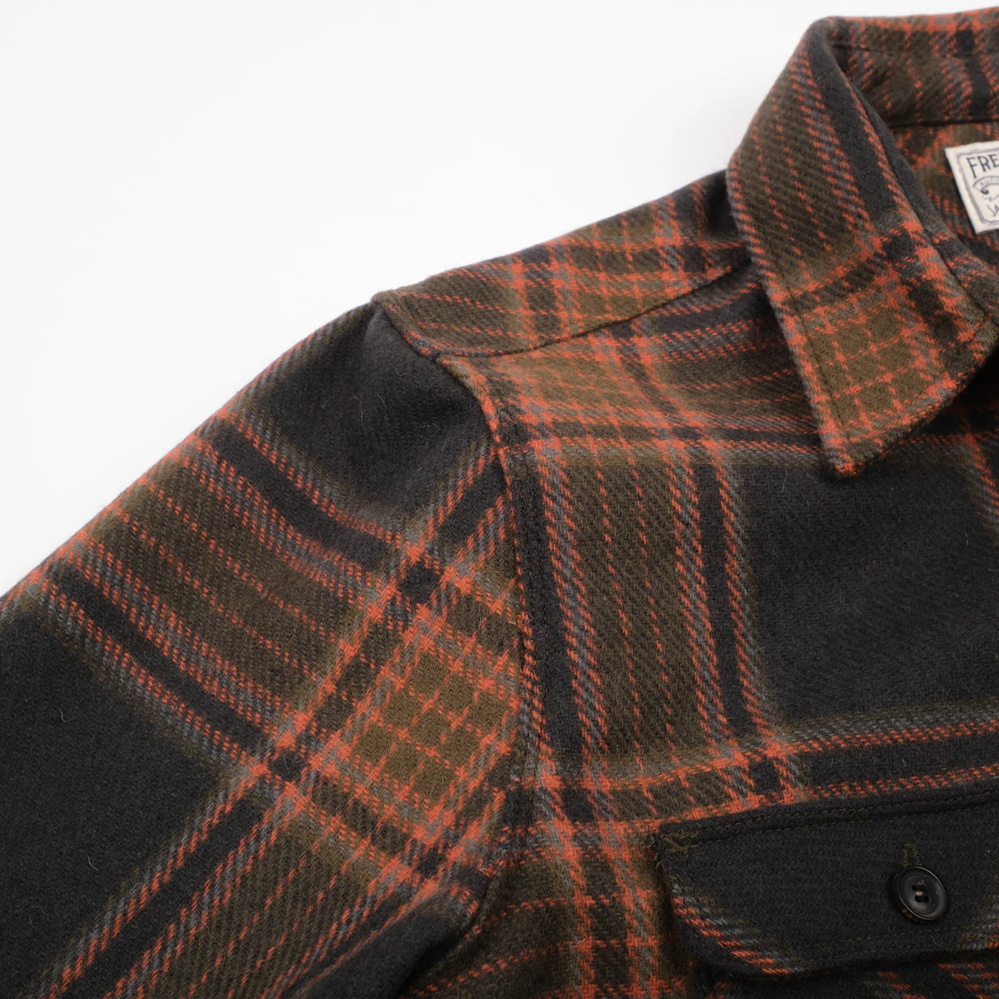 Freenote Cloth Benson - Black Plaid Wool