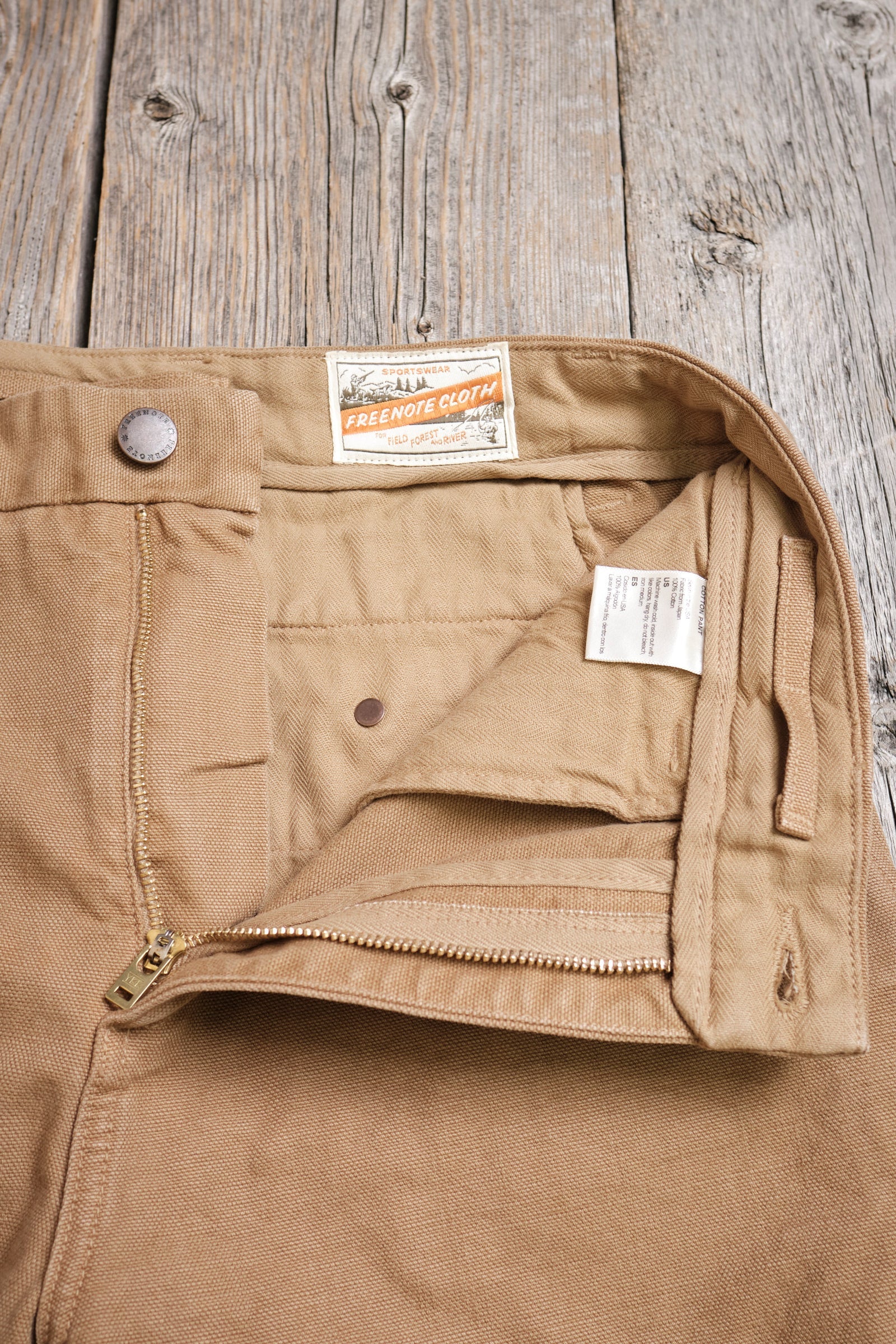 Freenote Cloth Deck Pant - 14oz Slub Tan