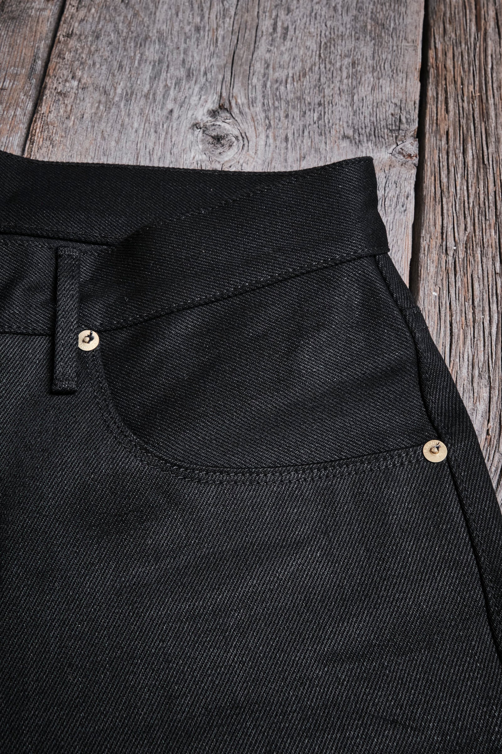 Freenote Cloth Modesto - 15.75oz Aces High Black Denim