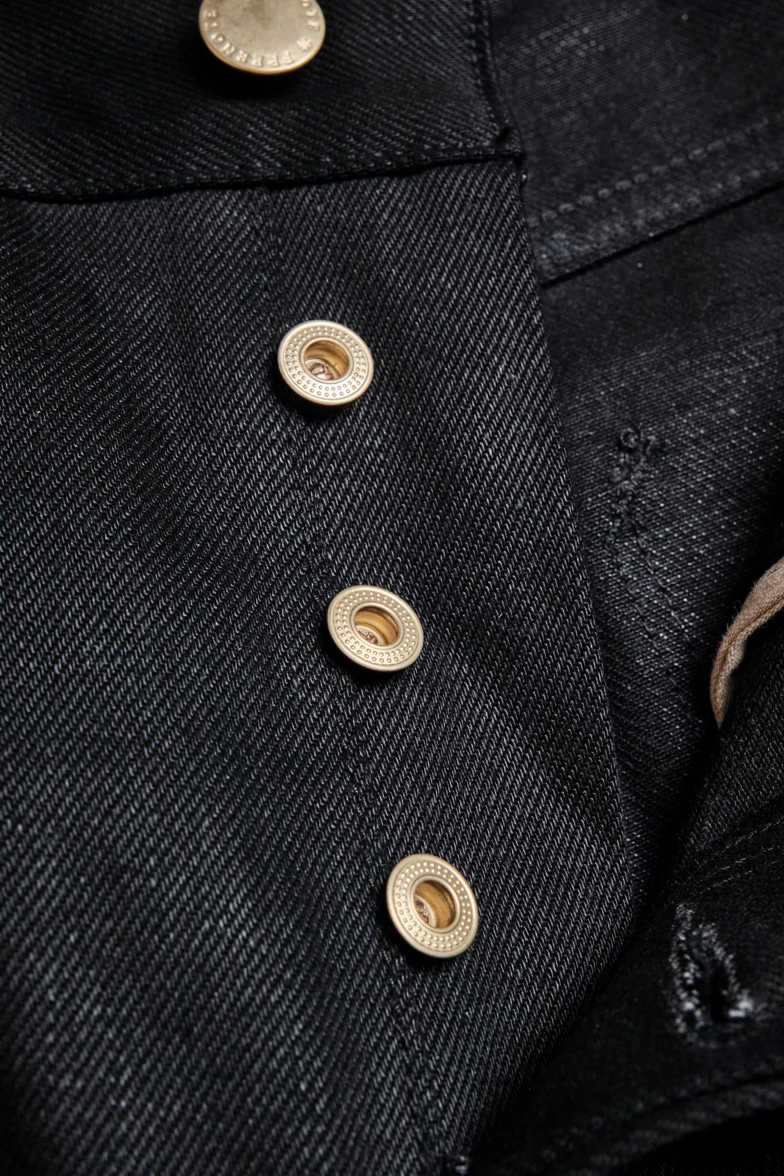 Freenote Cloth Modesto - 15.75oz Aces High Black Denim