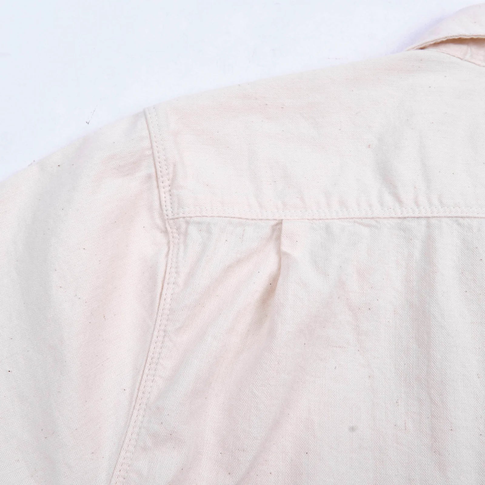 Freenote Cloth Dayton S/S  - Natural Herringbone