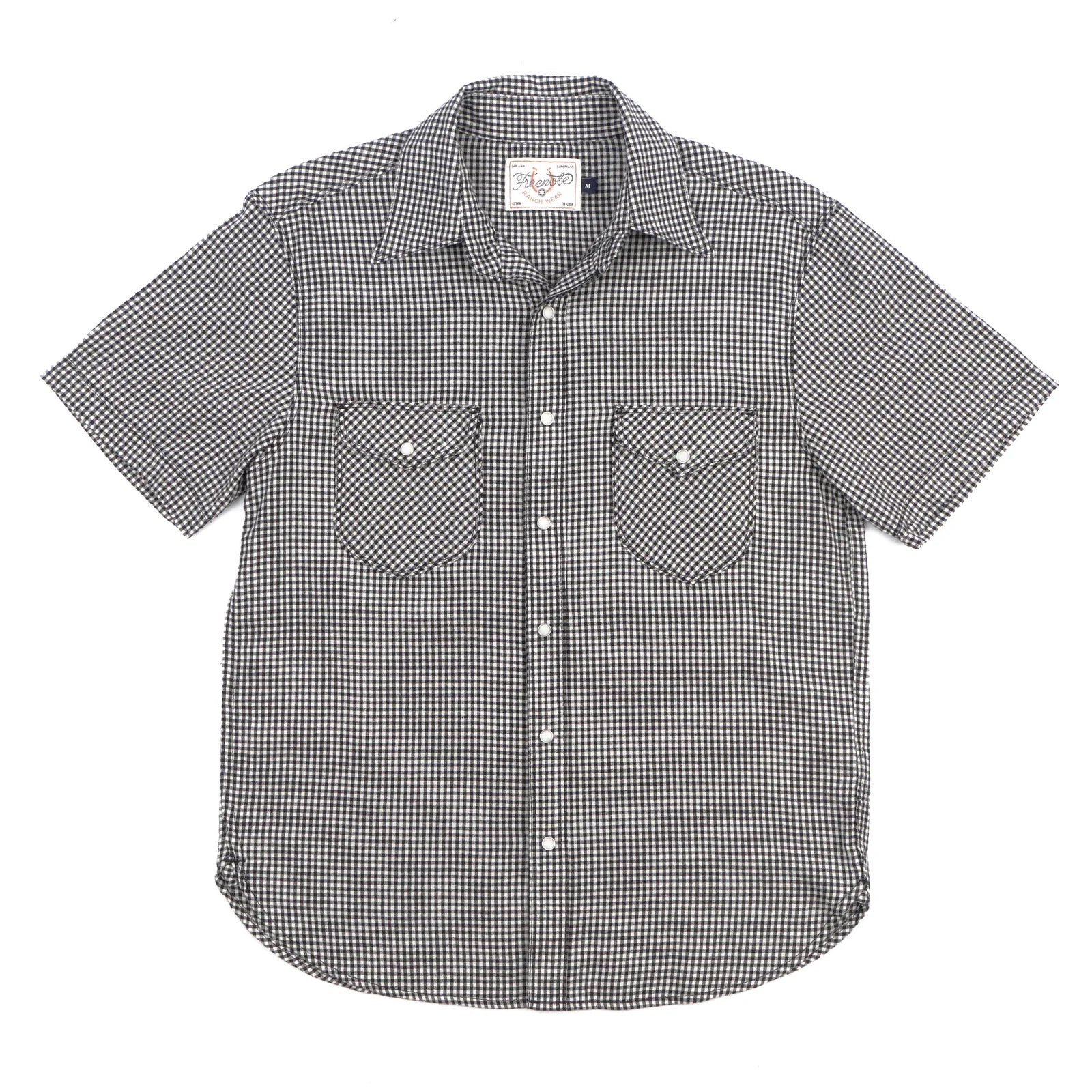 Freenote Cloth Bodie S/S - Black Gingham