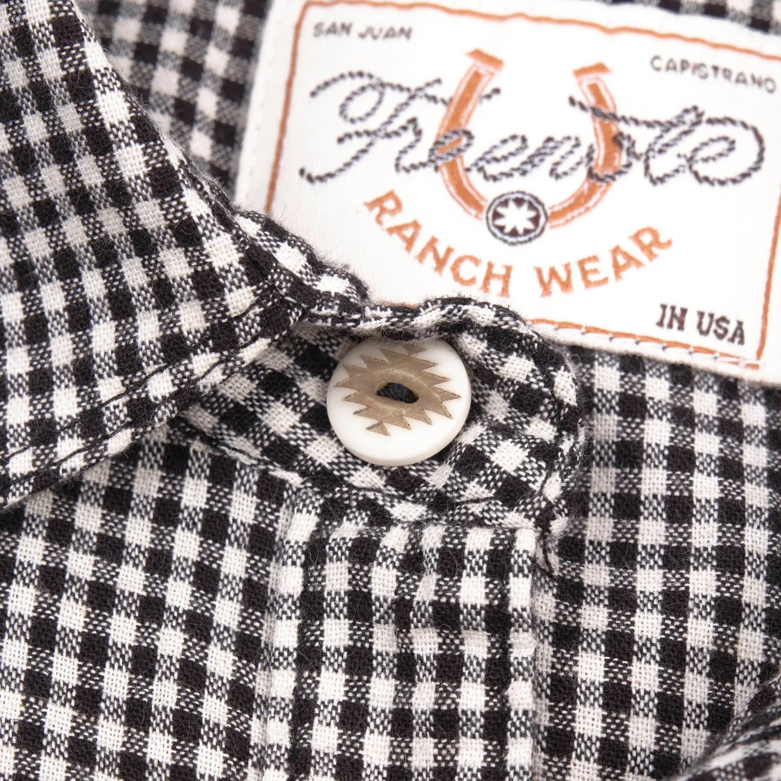 Freenote Cloth Bodie S/S - Black Gingham
