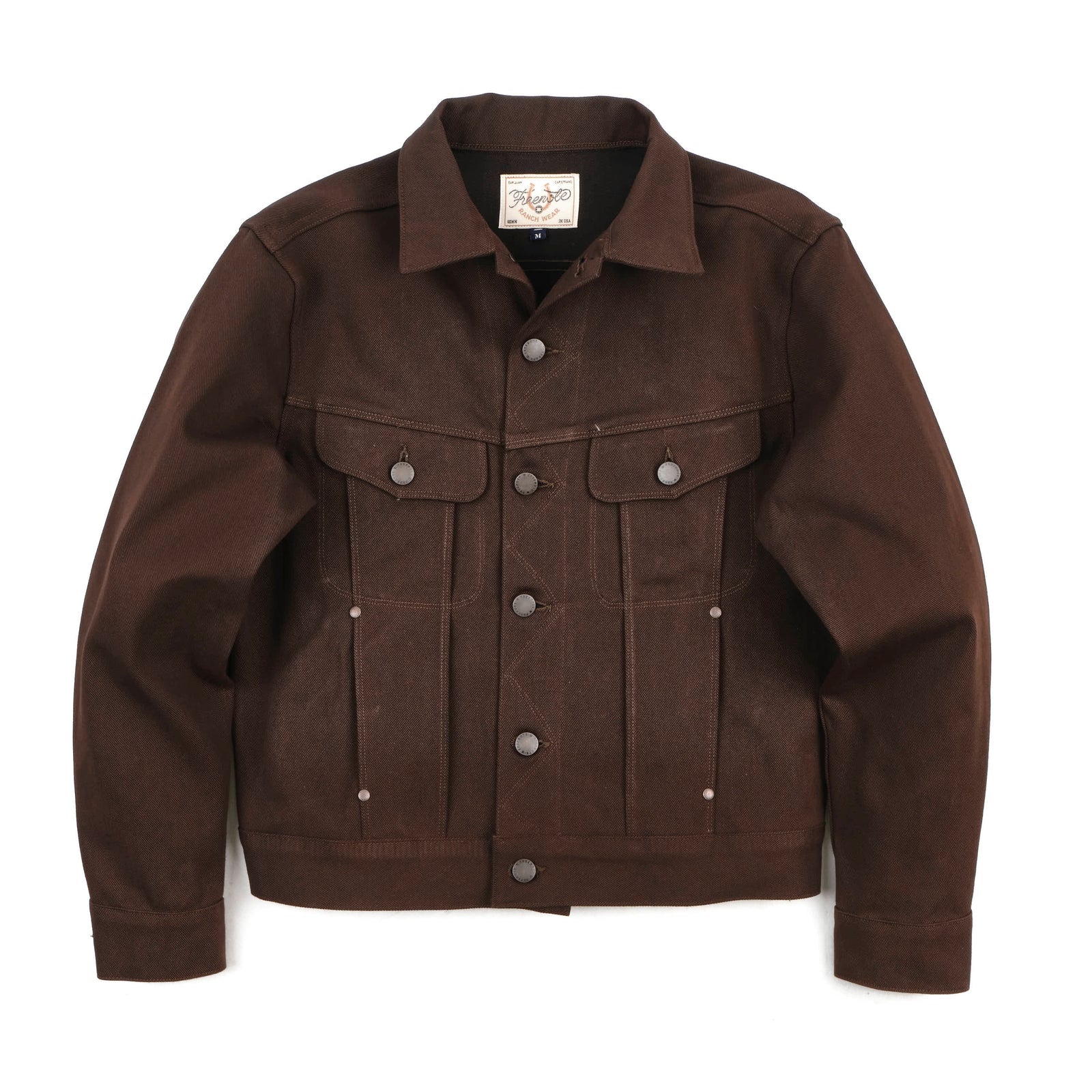 Freenote Cloth High Low - 15oz Dark Brown Denim